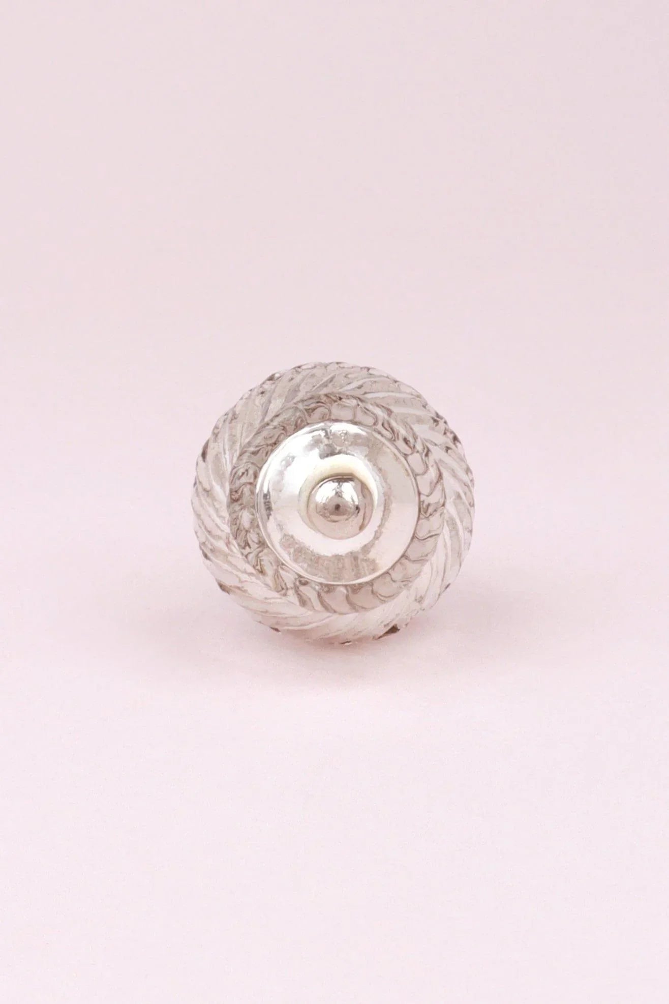 Celestia Swirl Mercury Glass Cabinet Knob — close-up view, G Decor