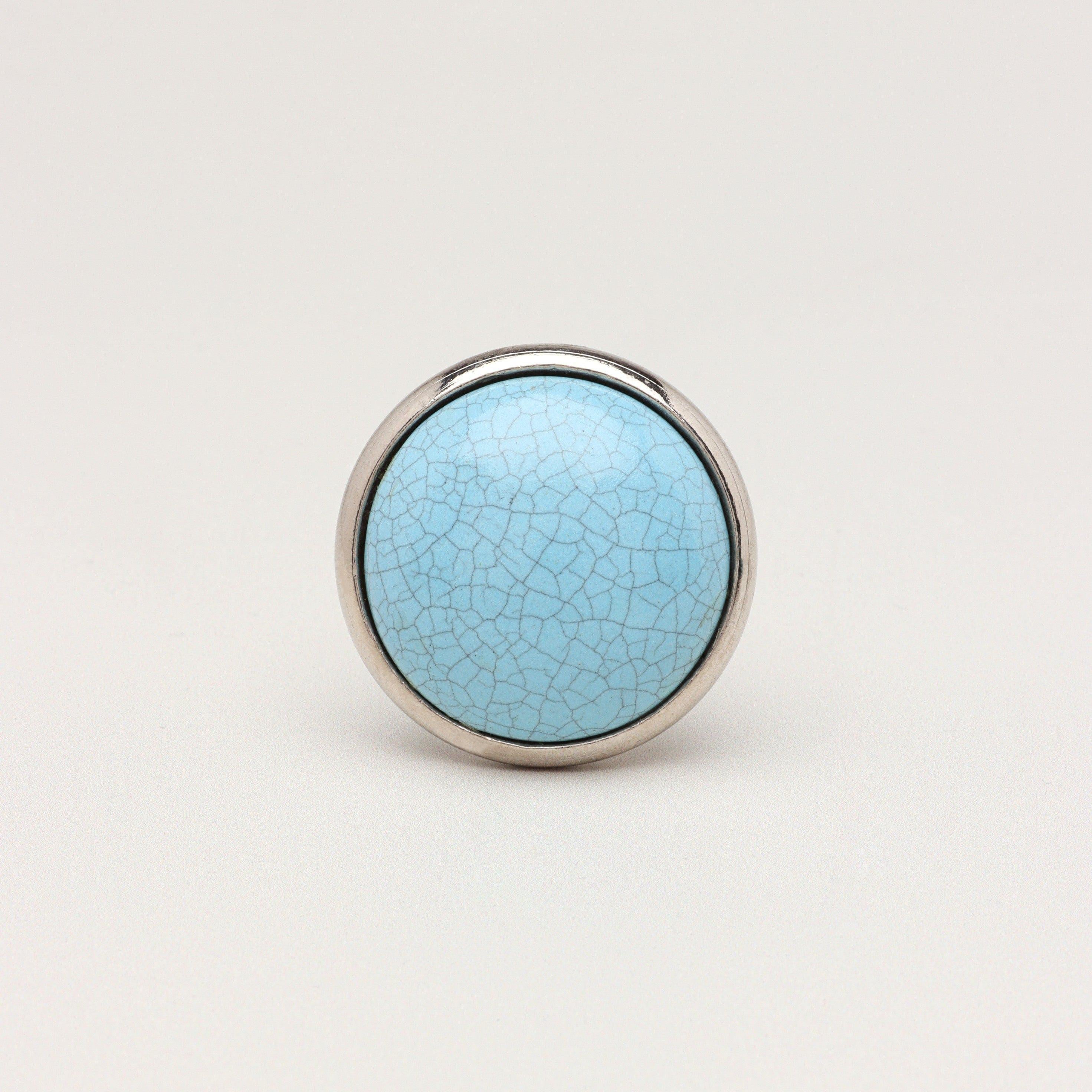 Charming Crackle Glazed Door Knobs with Chrome Base - G Decor