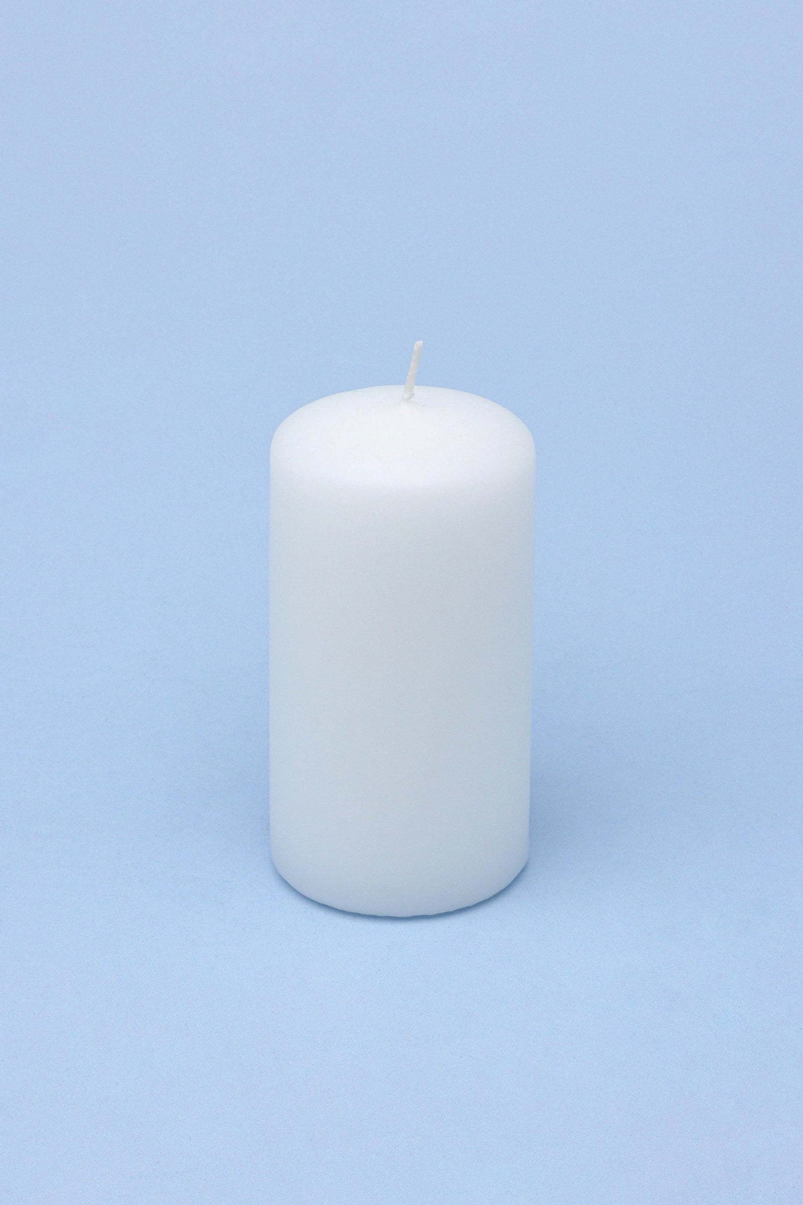Stillness in Stone Nordic Matte Pillar Candles in Grey and White — alternate view, G Decor