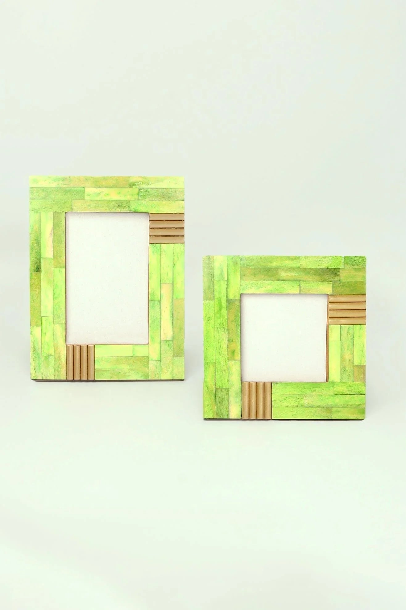 colour-splash-handcrafted-horn-bone-and-brass-photo-frame-bold-statement-display-g-decor-89728 - G Decor