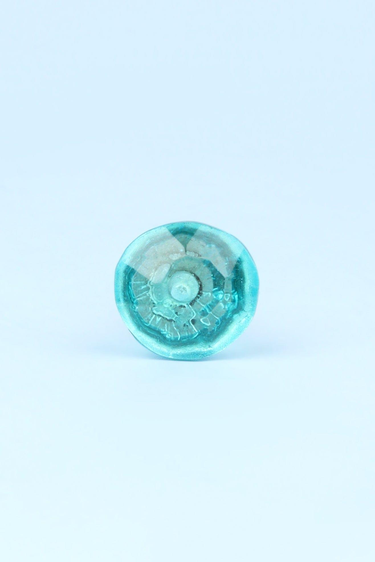 Crystal Handcrafted Coloured Faceted Glass Cupboard Door Knob Handle (22mm) - G Decor