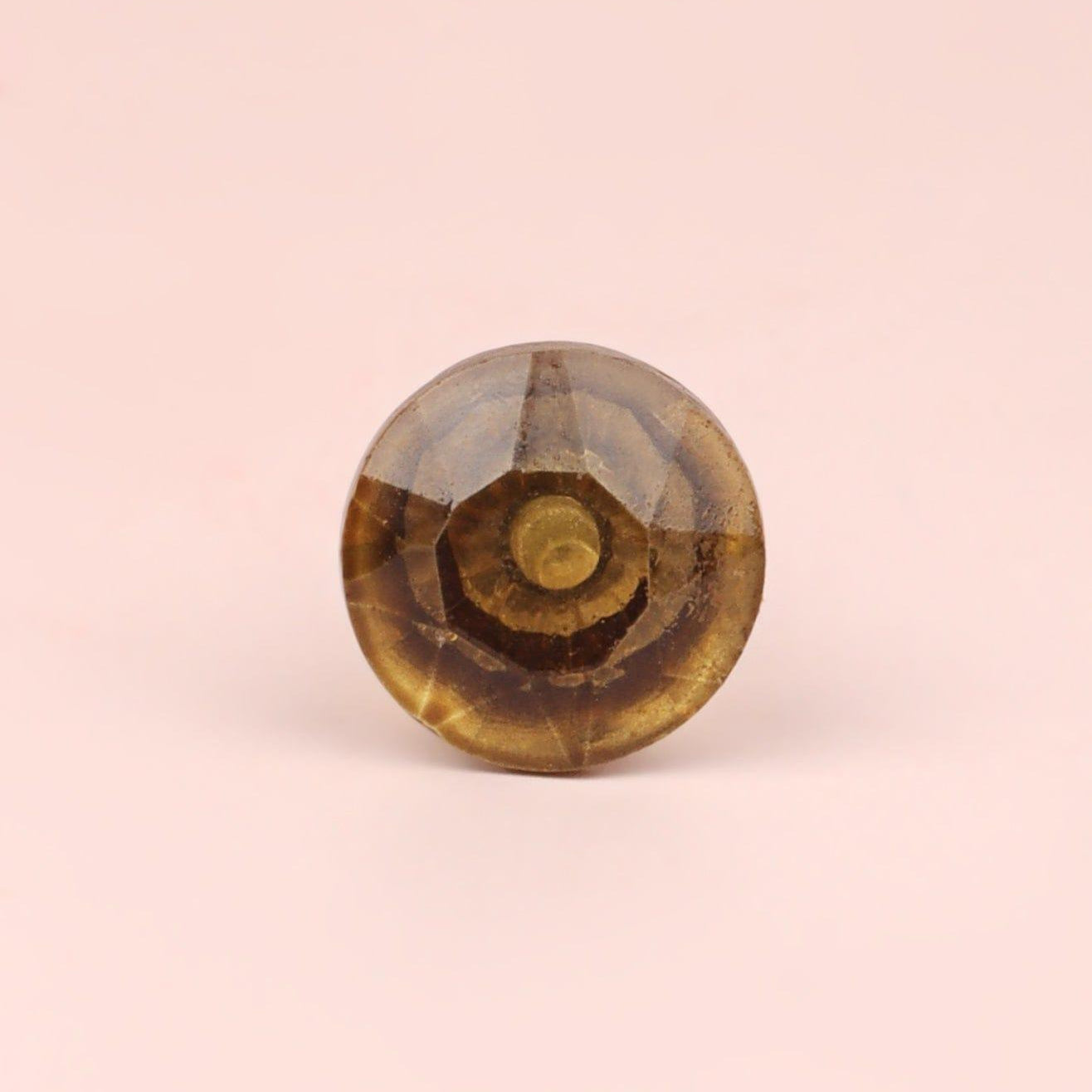 Crystal Handcrafted Coloured Faceted Glass Cupboard Door Knob Handle (22mm) - G Decor