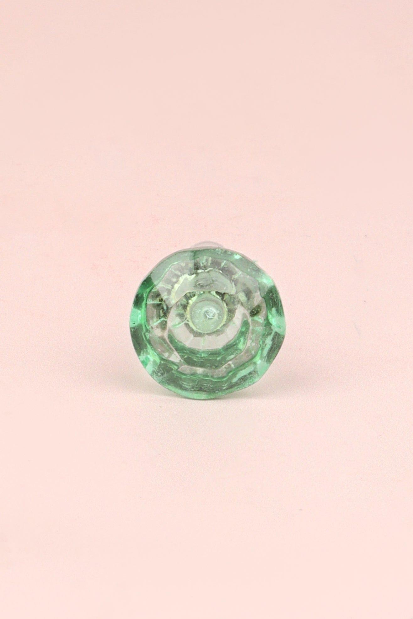 Crystal Handcrafted Coloured Faceted Glass Cupboard Door Knob Handle (22mm) - G Decor
