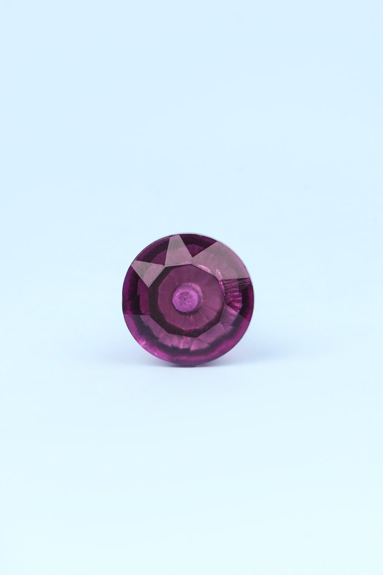 Crystal Handcrafted Coloured Faceted Glass Cupboard Door Knob Handle (22mm) - G Decor