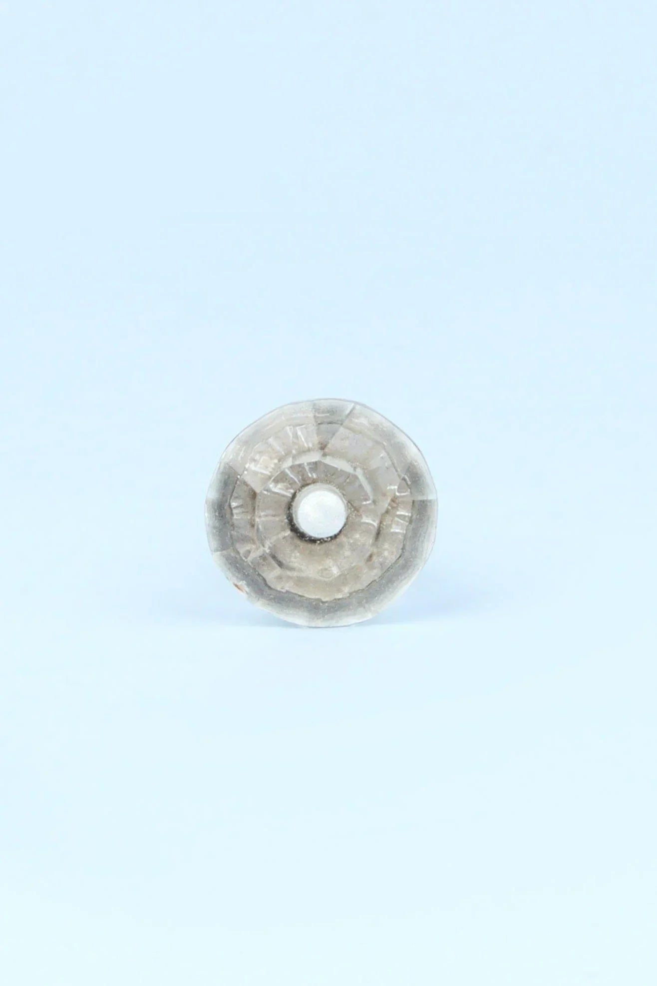 Crystal Faceted Glass Cabinet Knob, Jewel Tones 22mm — close-up view, G Decor