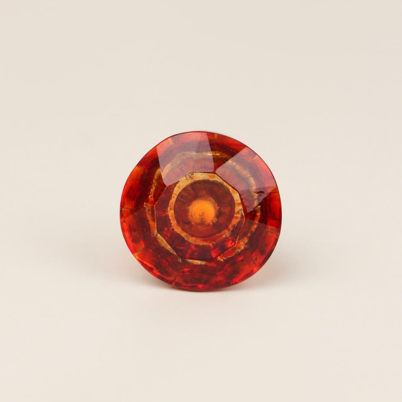 Crystal Handcrafted Coloured Faceted Glass Cupboard Door Knob Handle (32mm) - G Decor