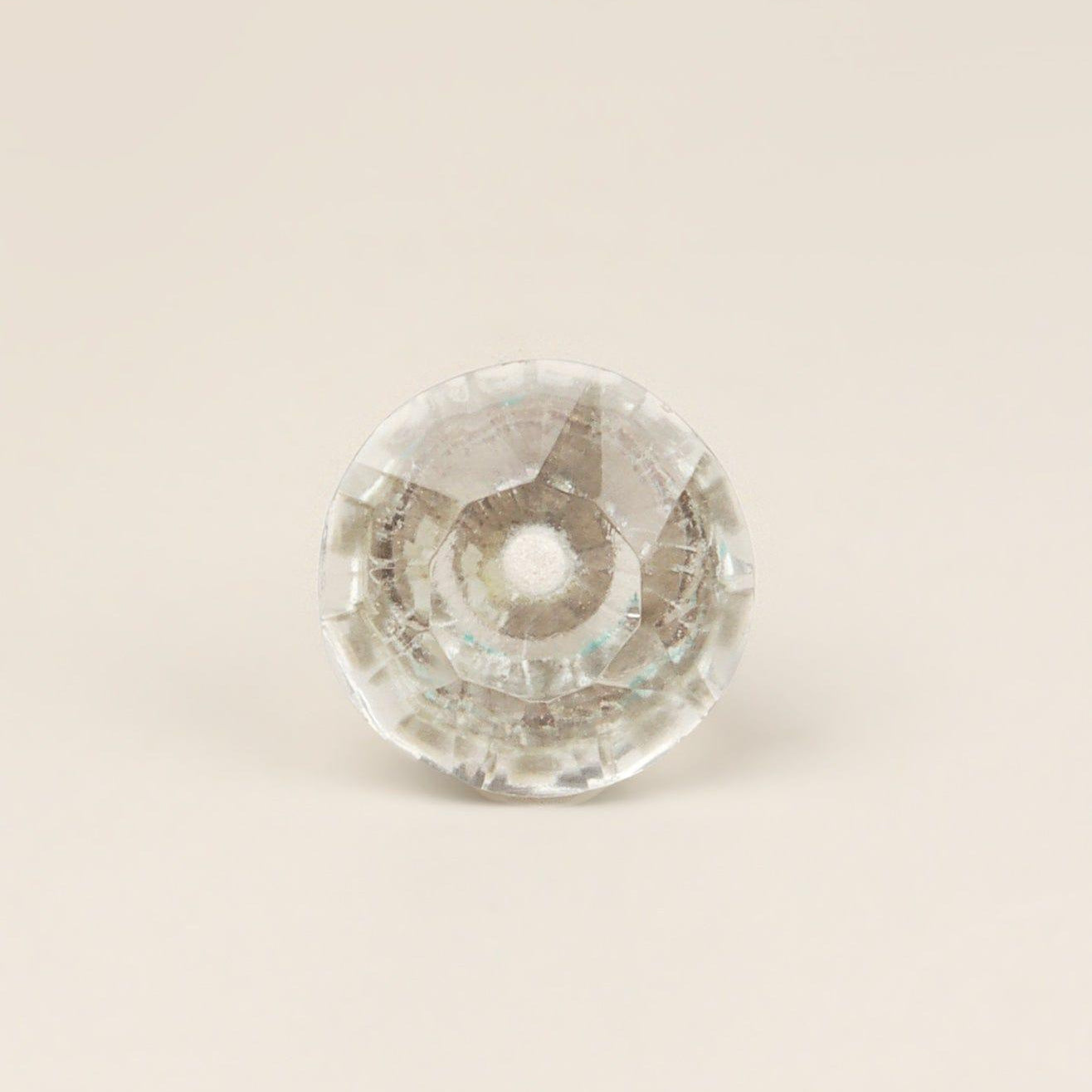 Crystal Handcrafted Coloured Faceted Glass Cupboard Door Knob Handle (32mm) - G Decor