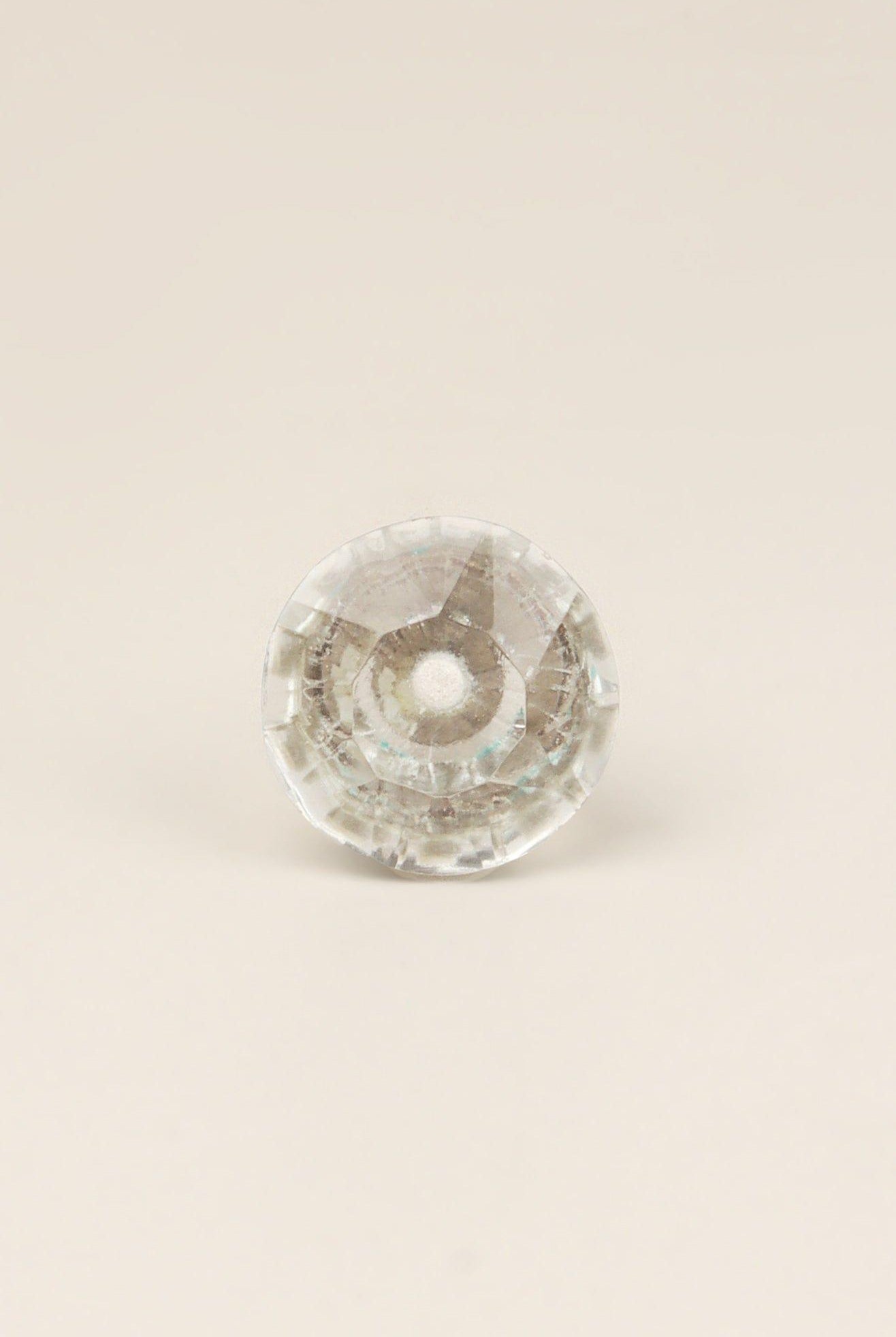 Crystal Handcrafted Coloured Faceted Glass Cupboard Door Knob Handle (32mm) - G Decor