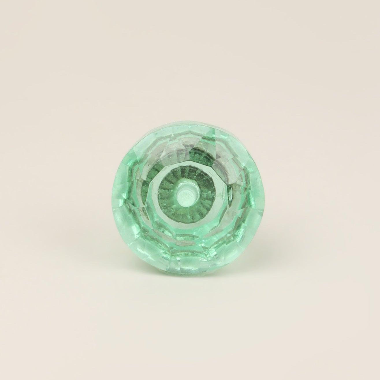 Crystal Handcrafted Coloured Faceted Glass Cupboard Door Knob Handle (32mm) - G Decor