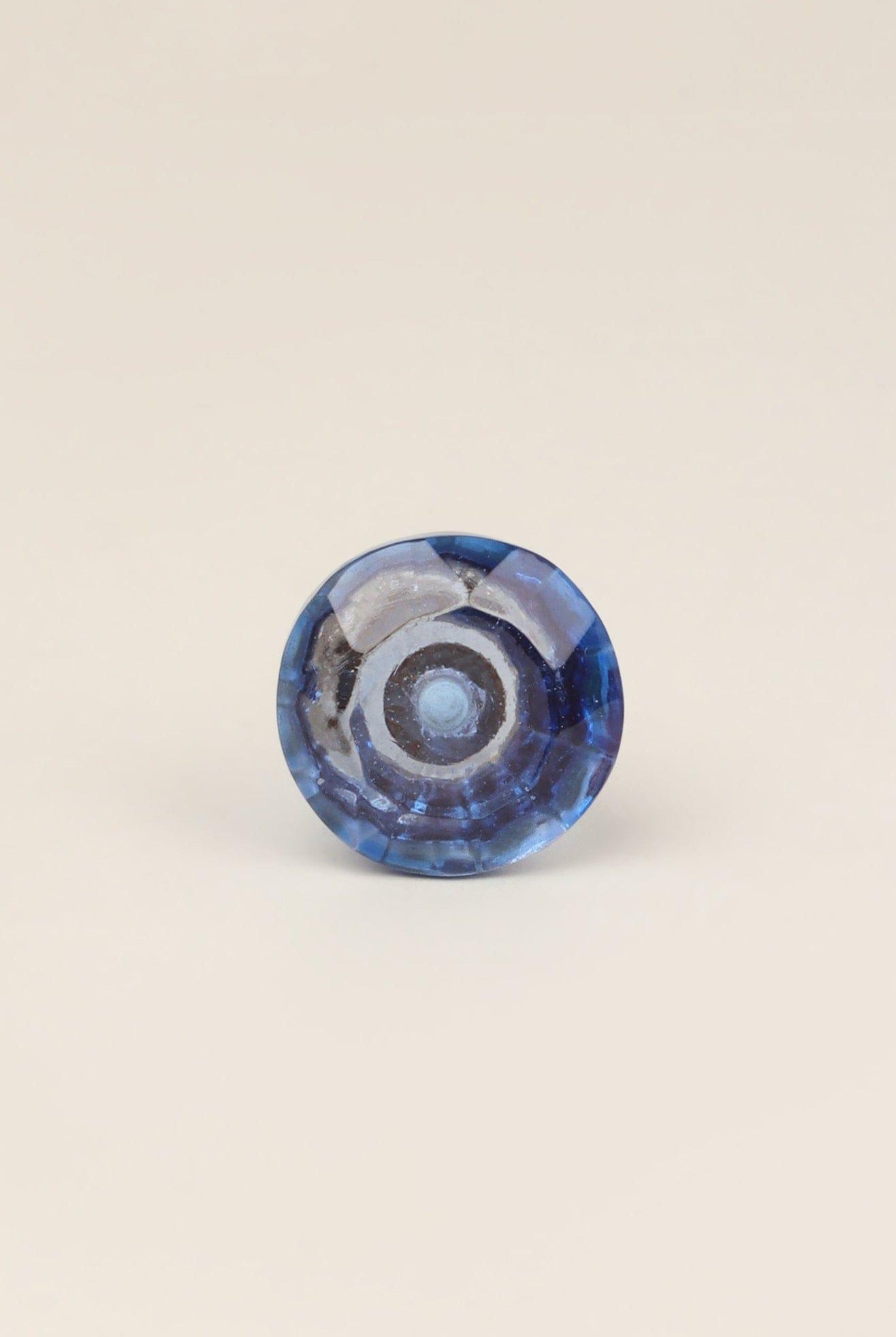 Crystal Handcrafted Coloured Faceted Glass Cupboard Door Knob Handle (32mm) - G Decor