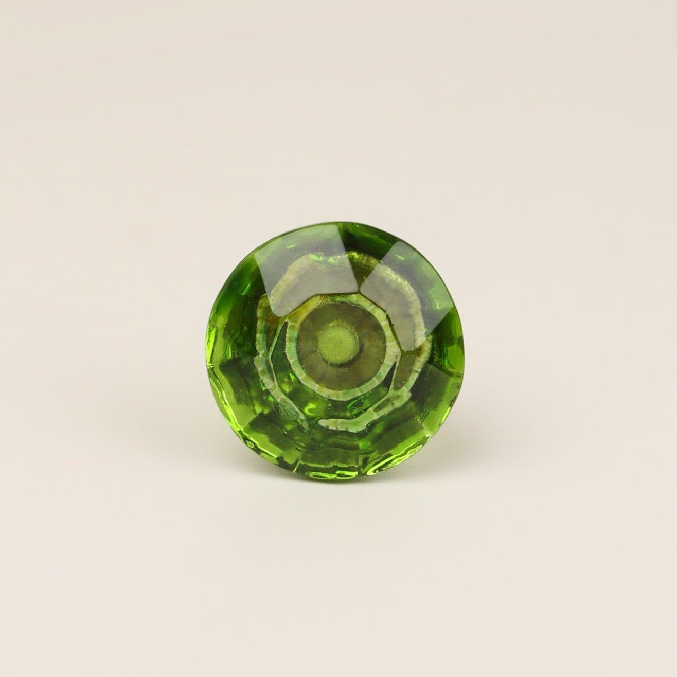 Crystal Handcrafted Coloured Faceted Glass Cupboard Door Knob Handle (32mm) - G Decor