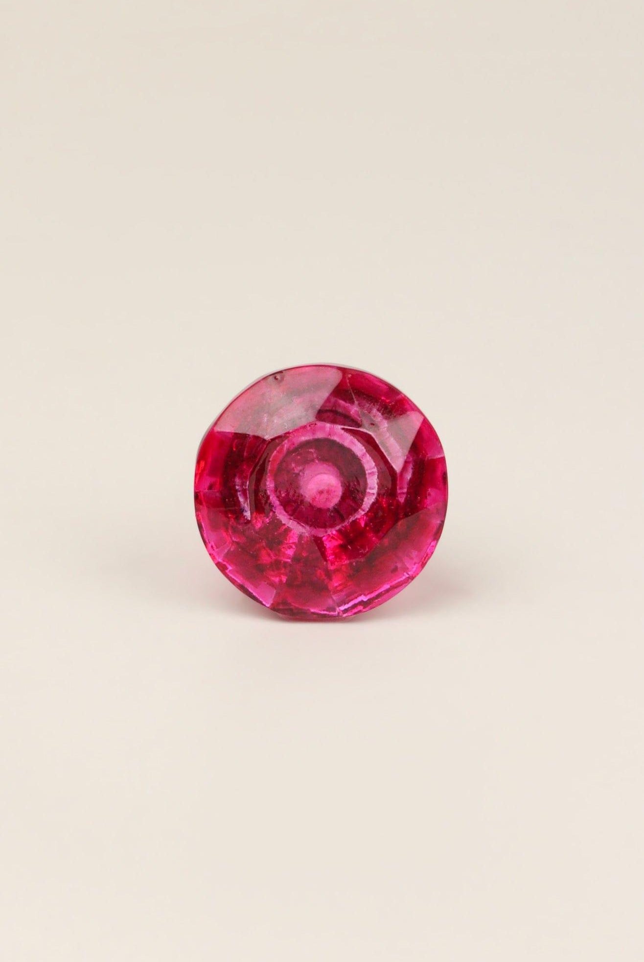 Crystal Handcrafted Coloured Faceted Glass Cupboard Door Knob Handle (32mm) - G Decor