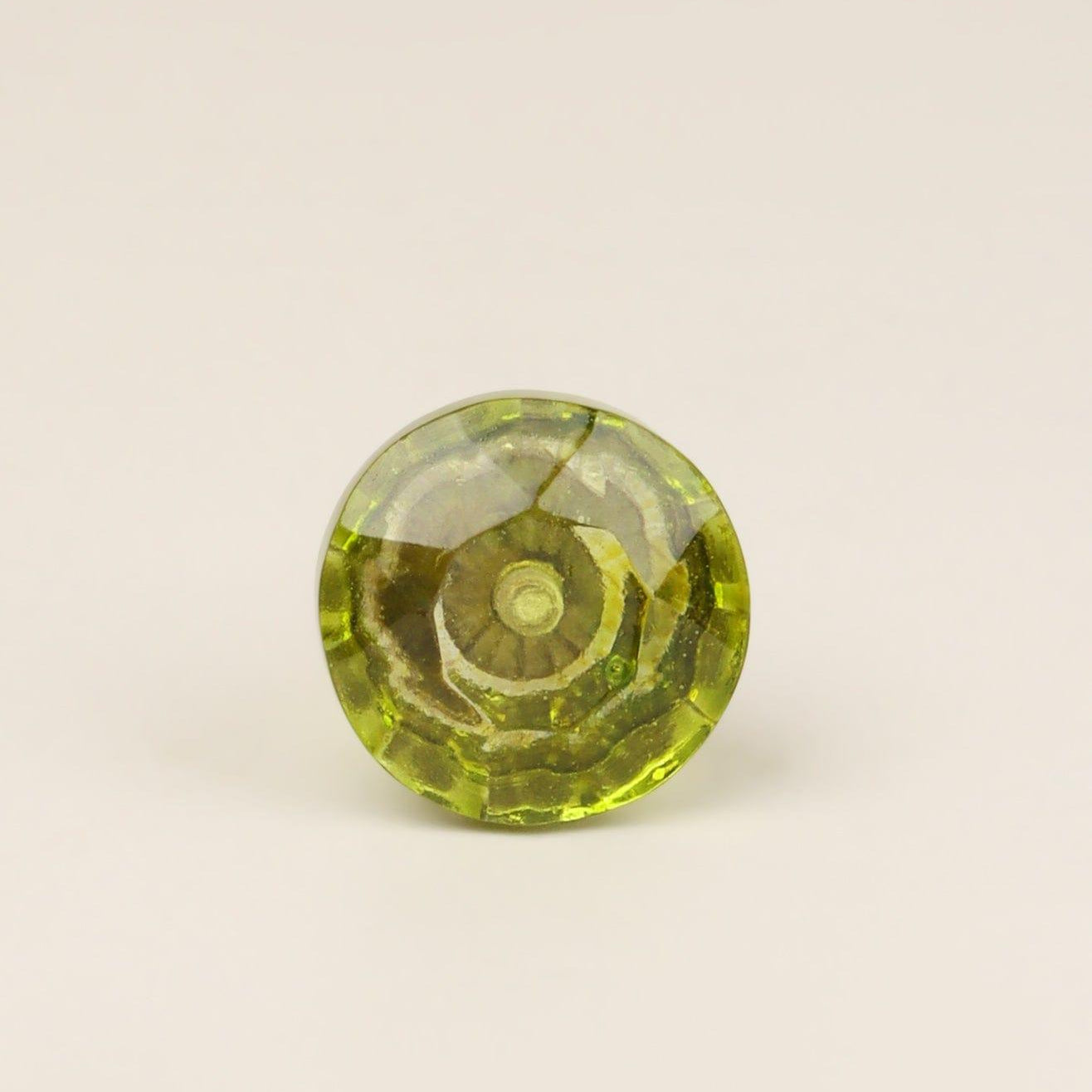 Crystal Handcrafted Coloured Faceted Glass Cupboard Door Knob Handle (32mm) - G Decor