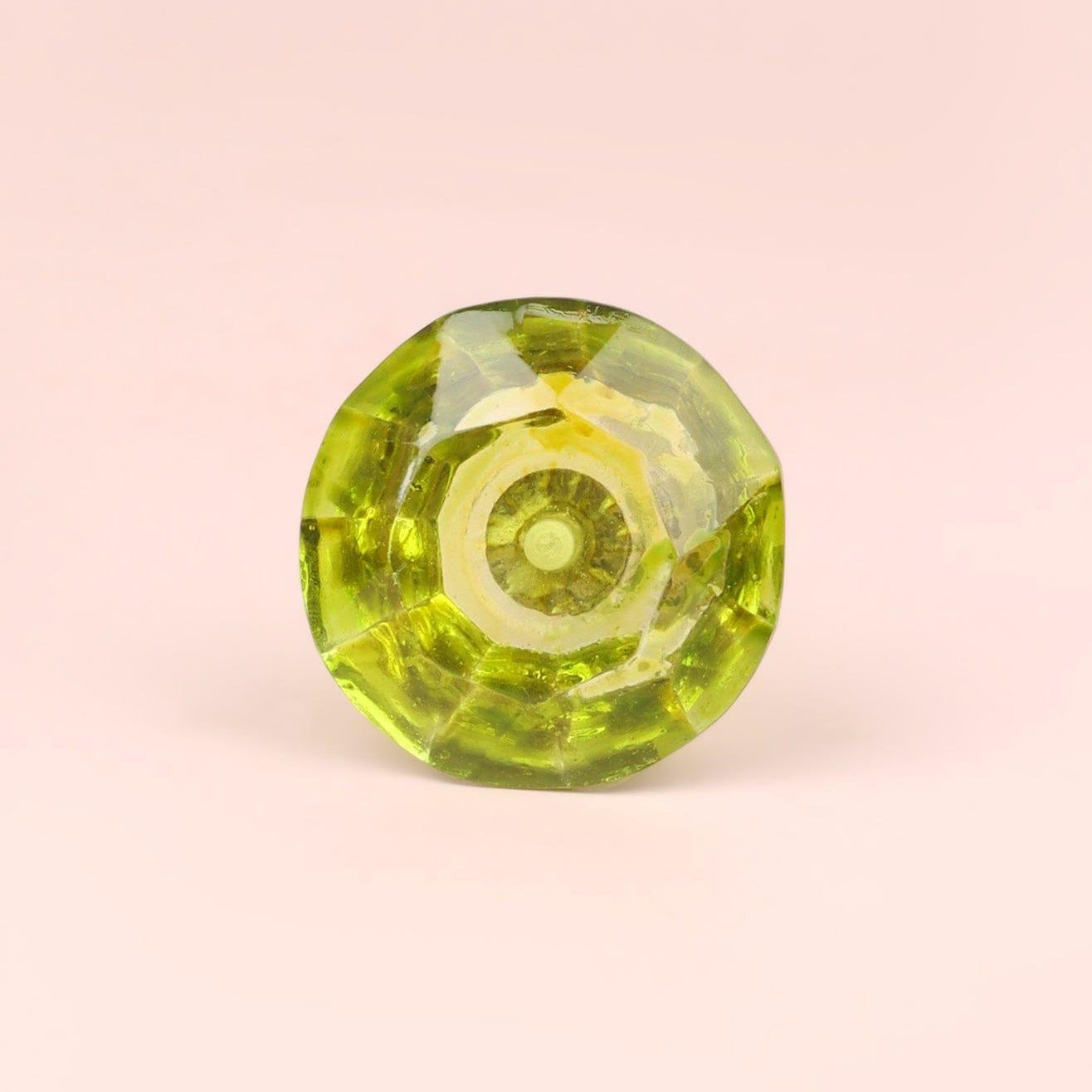 Crystal Handcrafted Coloured Faceted Glass Cupboard Door Knob Handle (42mm) - G Decor