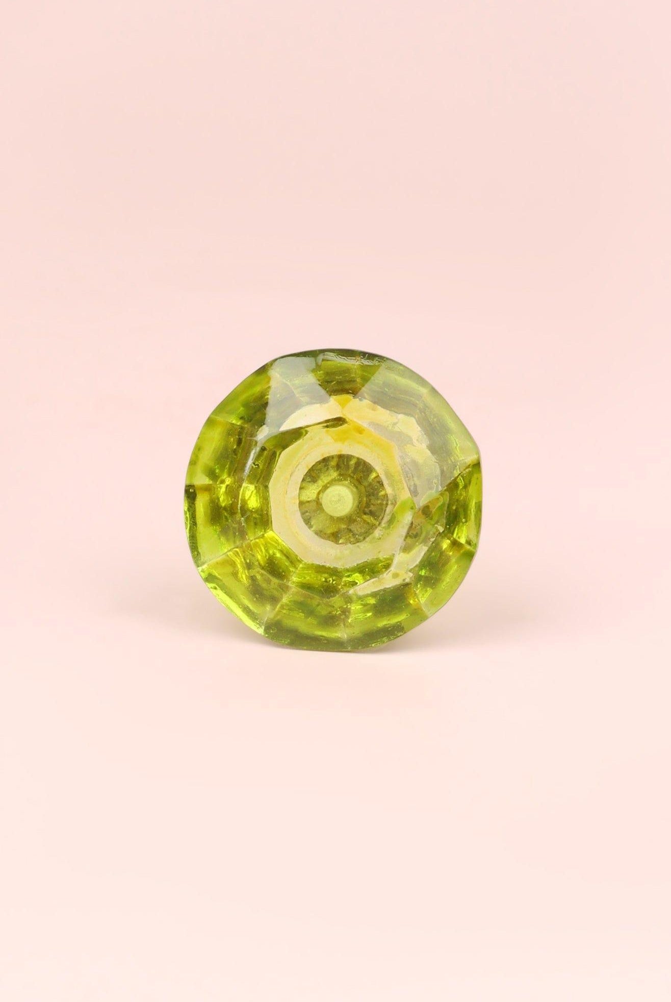 Crystal Handcrafted Coloured Faceted Glass Cupboard Door Knob Handle (42mm) - G Decor