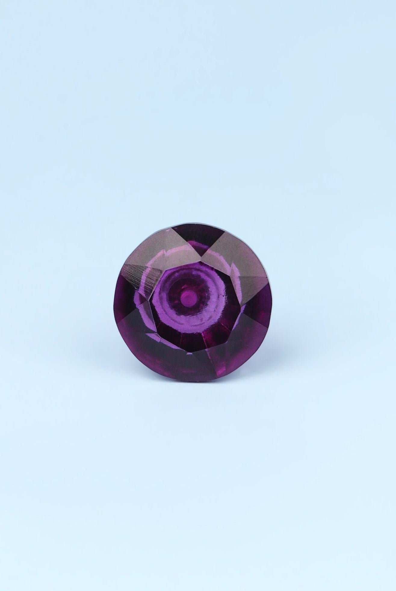 Crystal Handcrafted Coloured Faceted Glass Cupboard Door Knob Handle (42mm) - G Decor