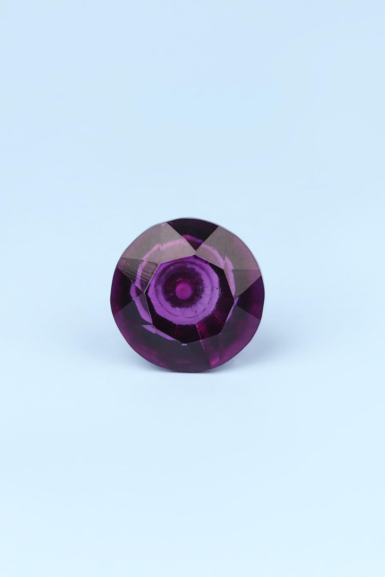Crystal Handcrafted Coloured Faceted Glass Cupboard Door Knob Handle (42mm) - G Decor