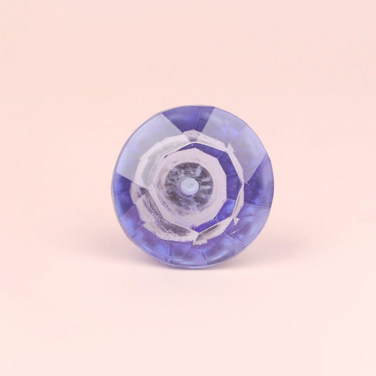 Crystal Handcrafted Coloured Faceted Glass Cupboard Door Knob Handle (42mm) - G Decor