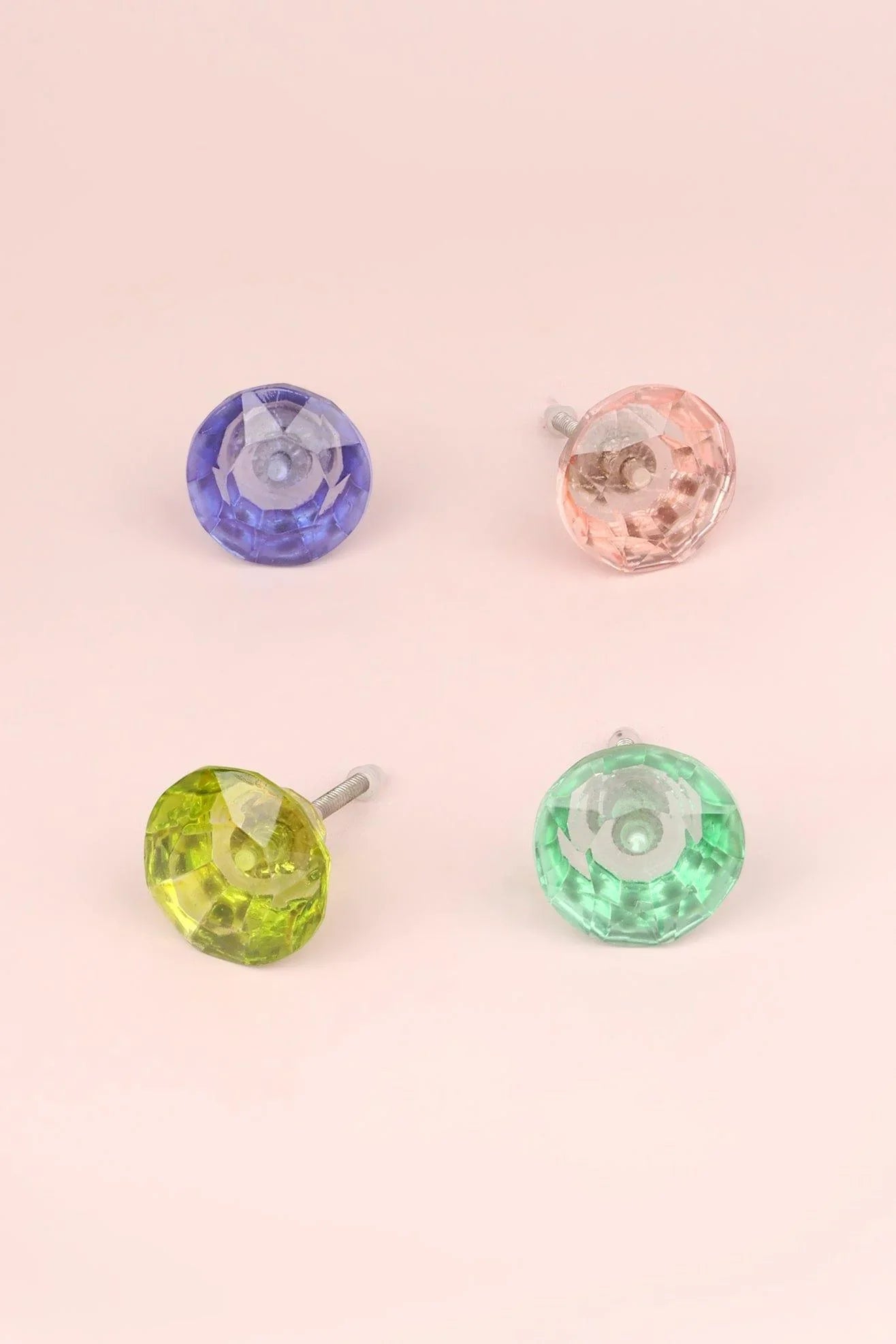 crystal-handcrafted-coloured-faceted-glass-cupboard-door-knob-handle-42mm-g-decor-45542 - G Decor