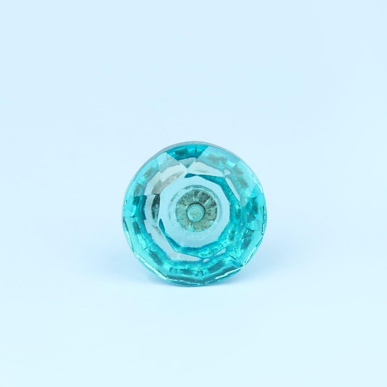 Crystal Handcrafted Coloured Faceted Glass Cupboard Door Knob Handle (42mm) - G Decor
