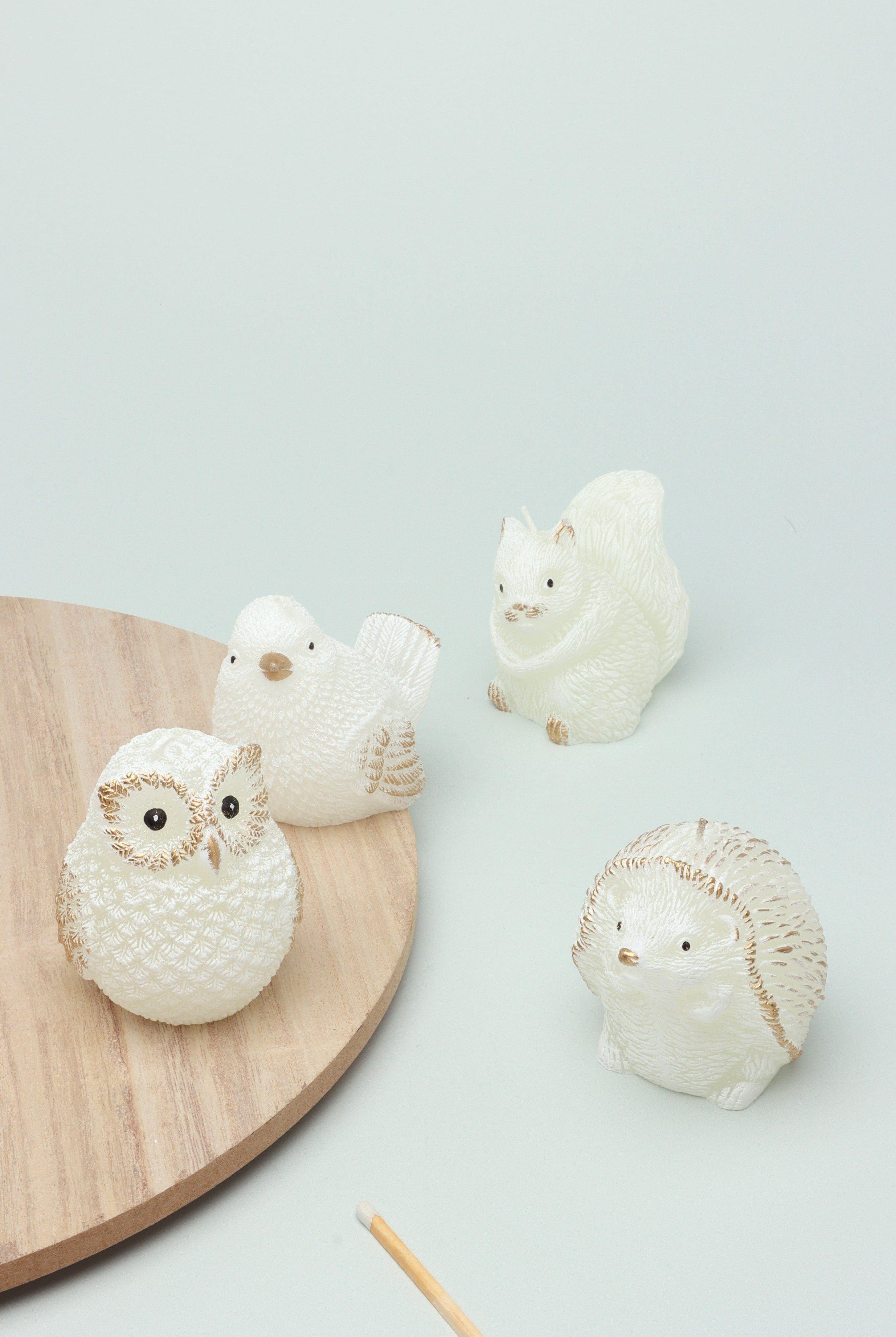 Cute Forest Creature Crafted Candle Adorable Woodland Animals Candles - G Decor