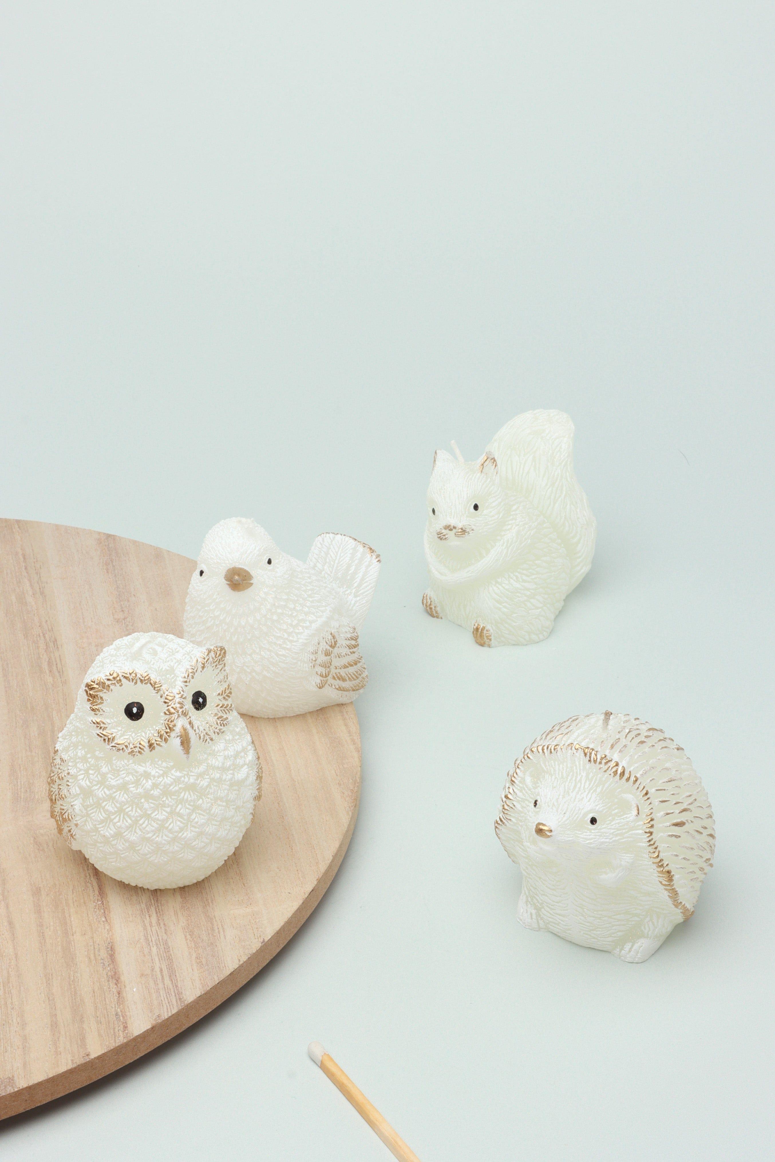 Cute Forest Creature Crafted Candle Adorable Woodland Animals Candles - G Decor