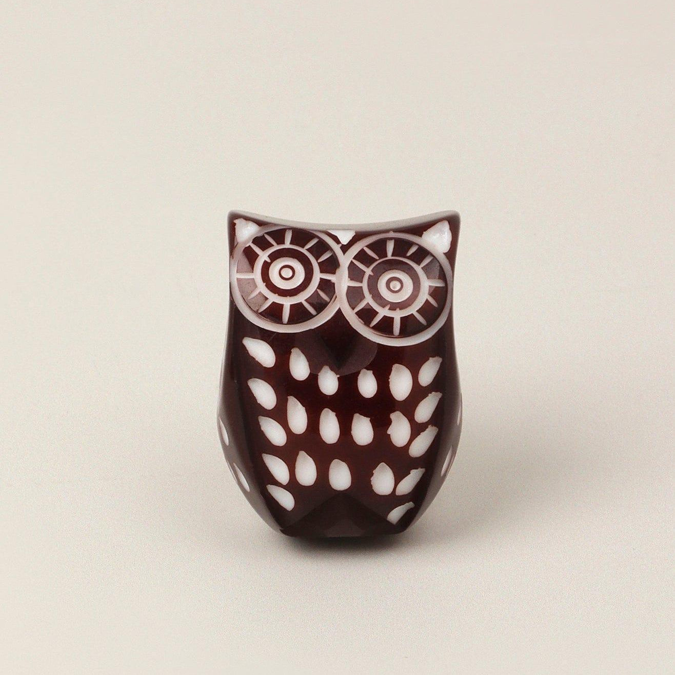 Designer Hand-Engraved Resin Owl Cabinet Knob Unique In-House Twist on a Classic - G Decor