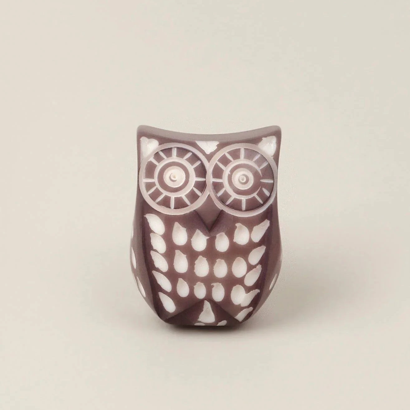 Designer Hand-Engraved Resin Owl Cabinet Knob Unique In-House Twist on a Classic - G Decor