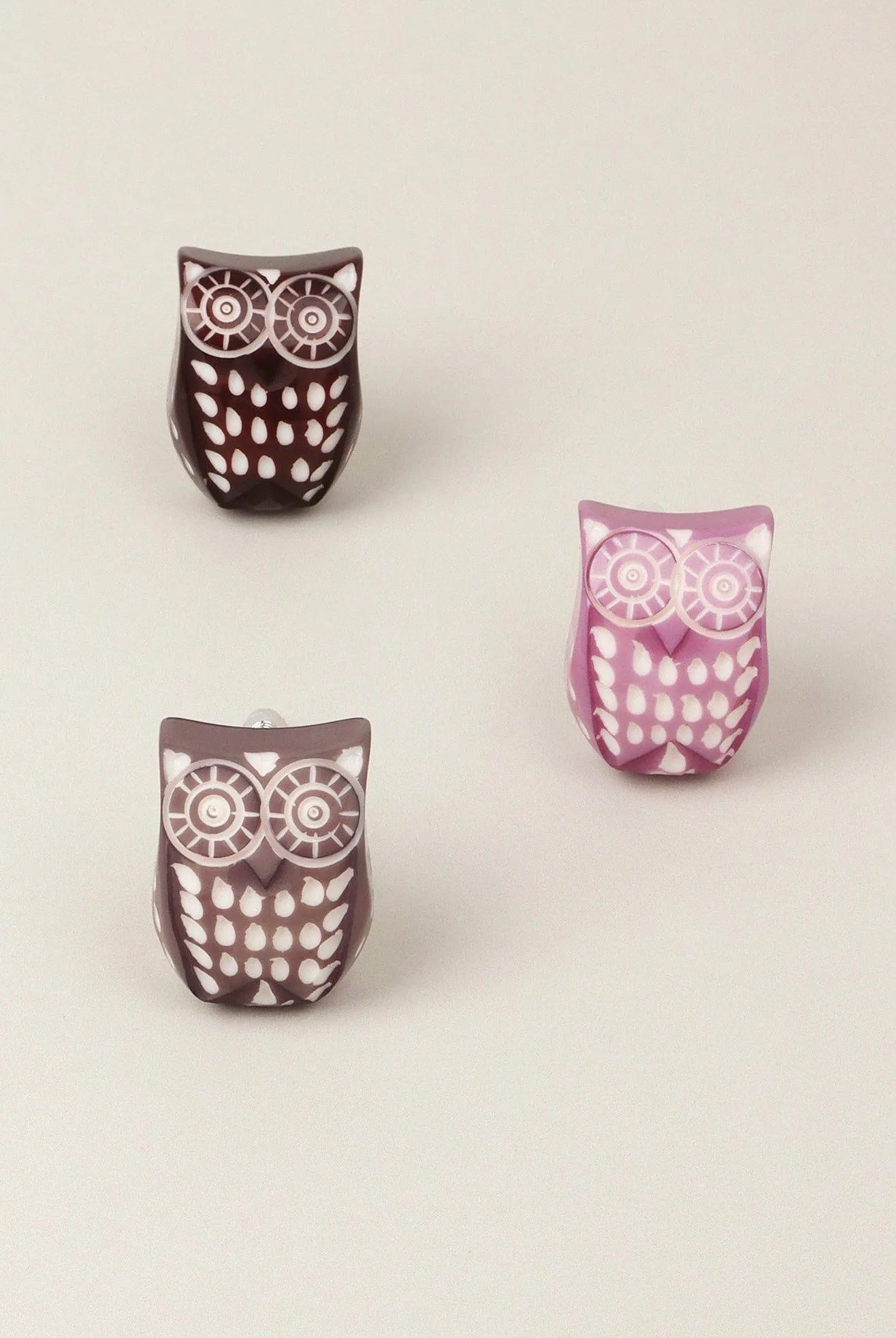 Designer Hand-Engraved Resin Owl Cabinet Knob Unique In-House Twist on a Classic - G Decor