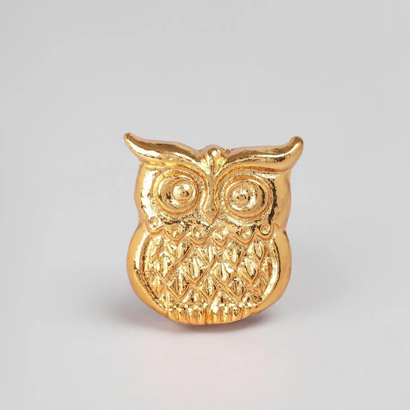 Designer Handcrafted Owl Cabinet Knob Gold & Silver Drawer Handle - G Decor