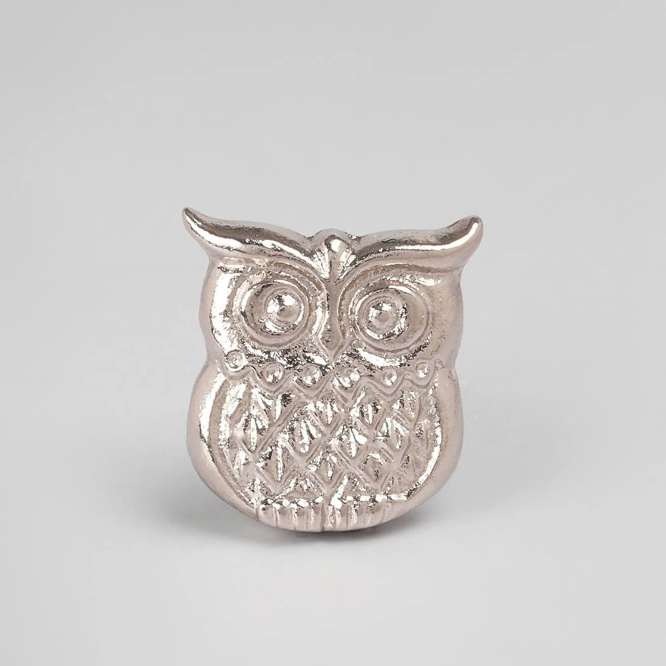 Designer Handcrafted Owl Cabinet Knob Gold & Silver Drawer Handle - G Decor