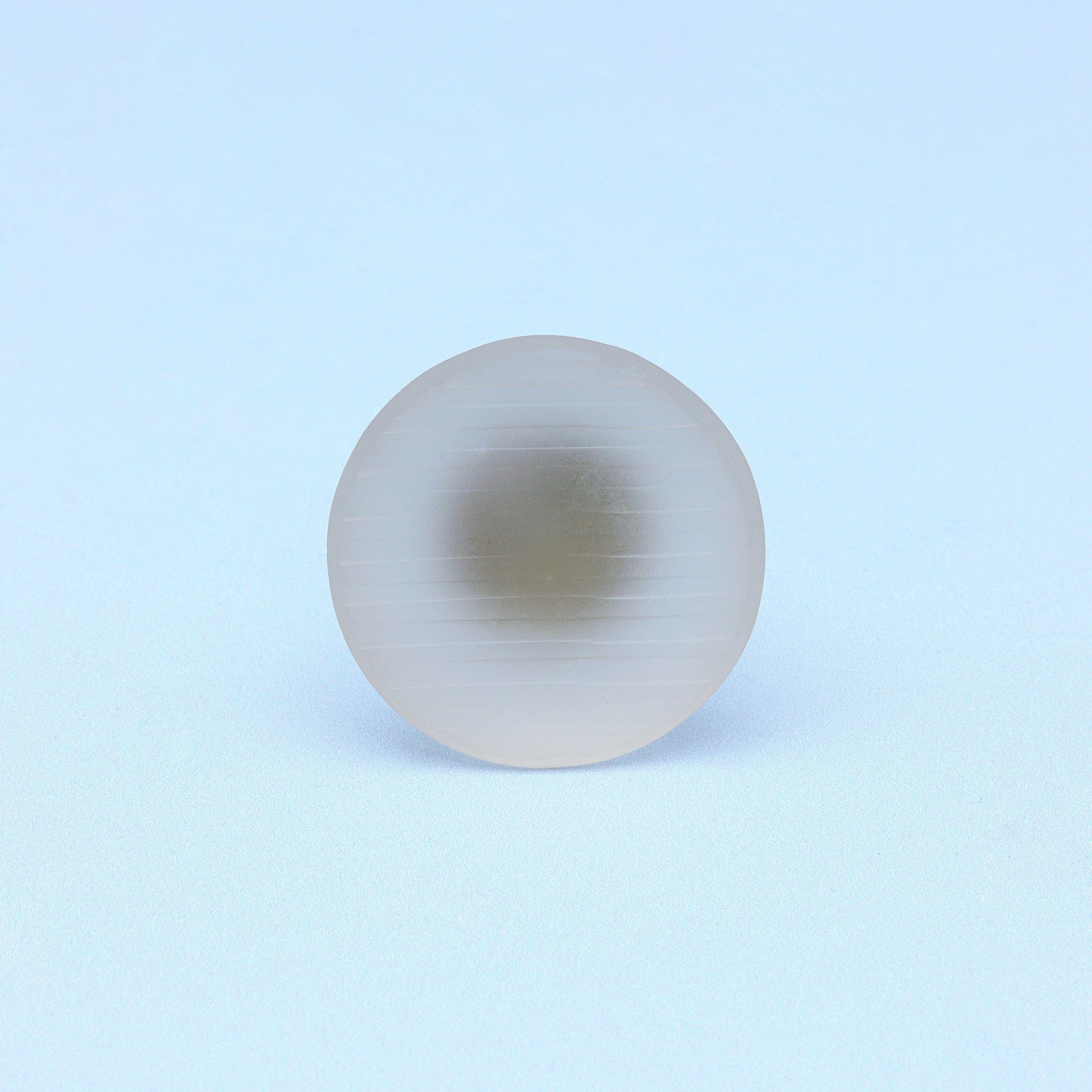 Desiree Frosted Glass Knobs Ribbed Matte Finish in Pastel Hues - G Decor