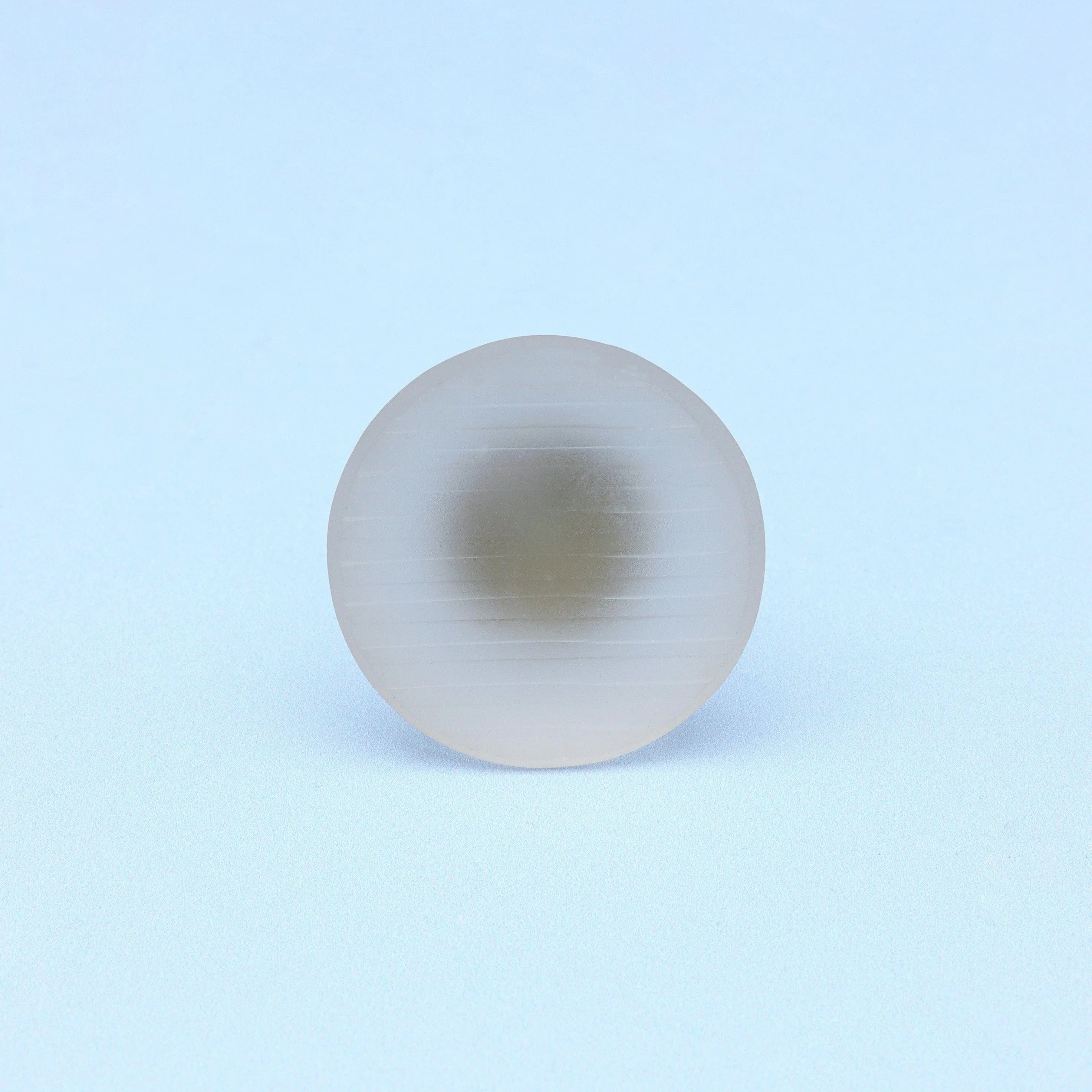 Desiree Frosted Glass Knobs Ribbed Matte Finish in Pastel Hues - G Decor