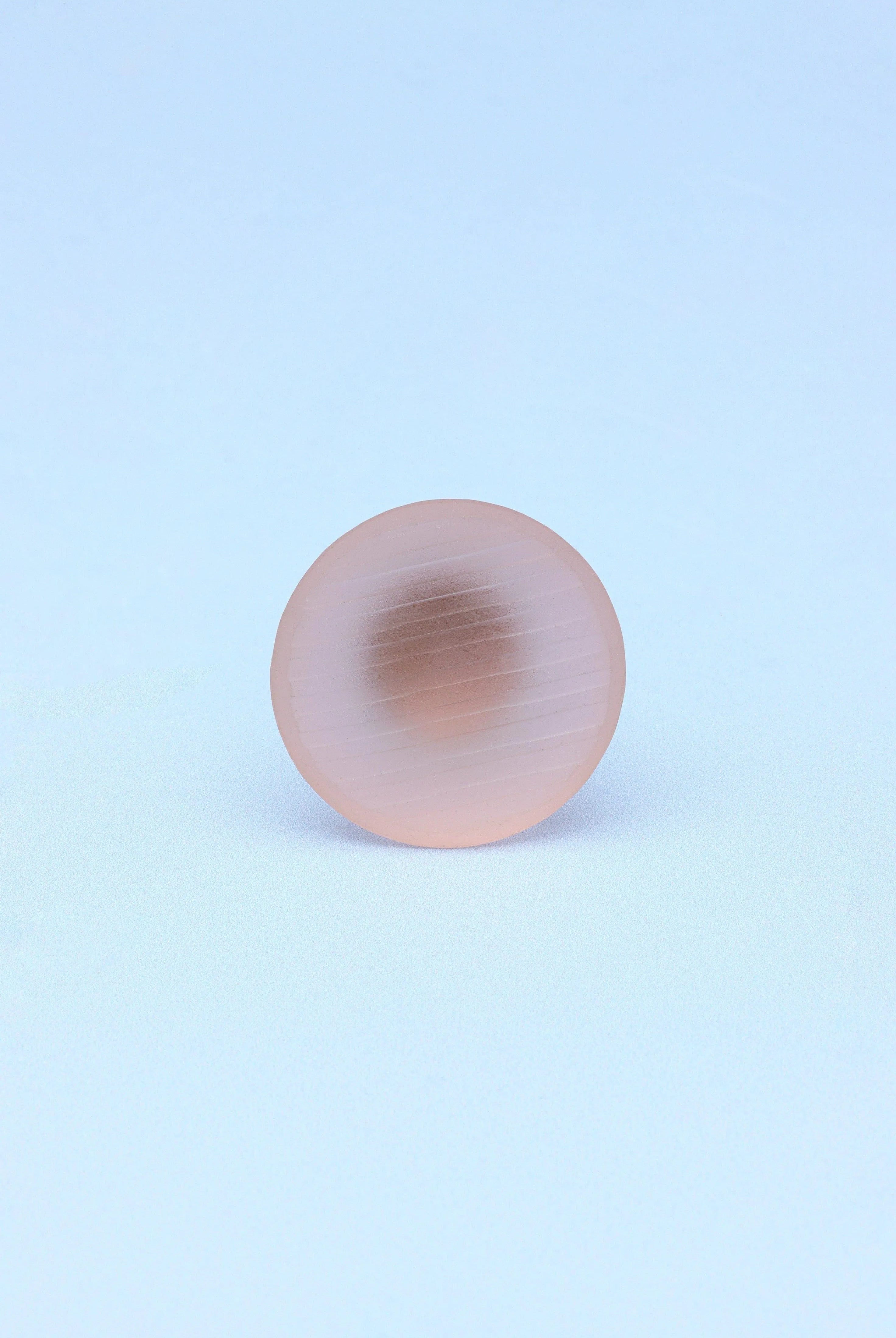 Desiree Frosted Glass Knobs Ribbed Matte Finish in Pastel Hues - G Decor