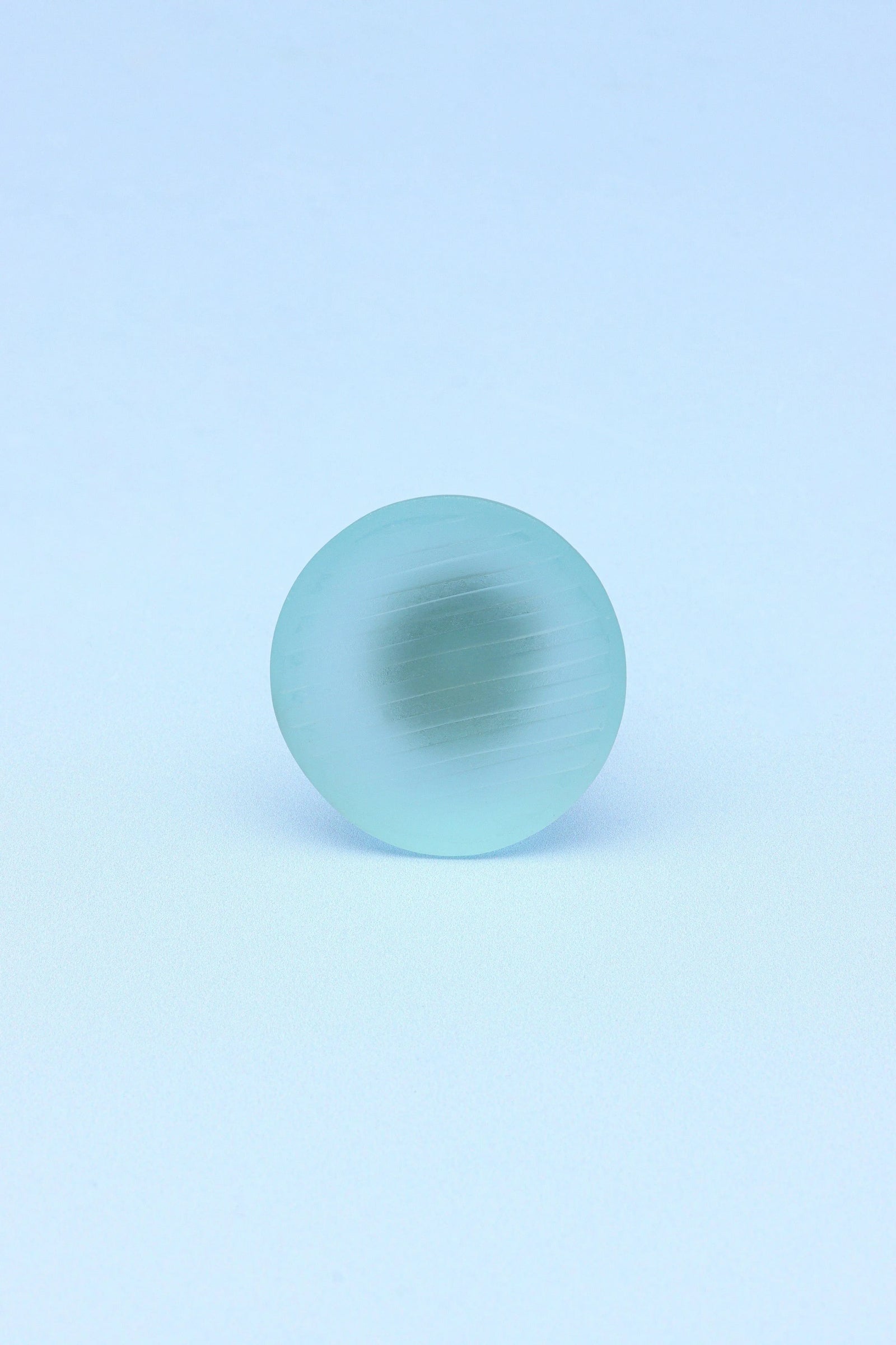 Desiree Ribbed Frosted Glass Cabinet Knob — lifestyle view, G Decor