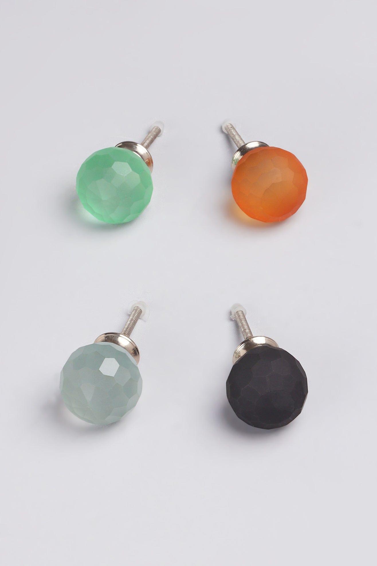 Diamond Honeycomb Stylish Matt Glass Knob Family - G Decor