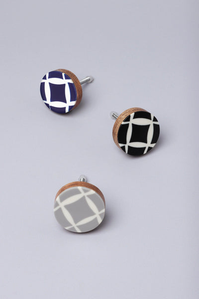 Dizzy Mosaic Pattern Ceramic Cabinet Knob