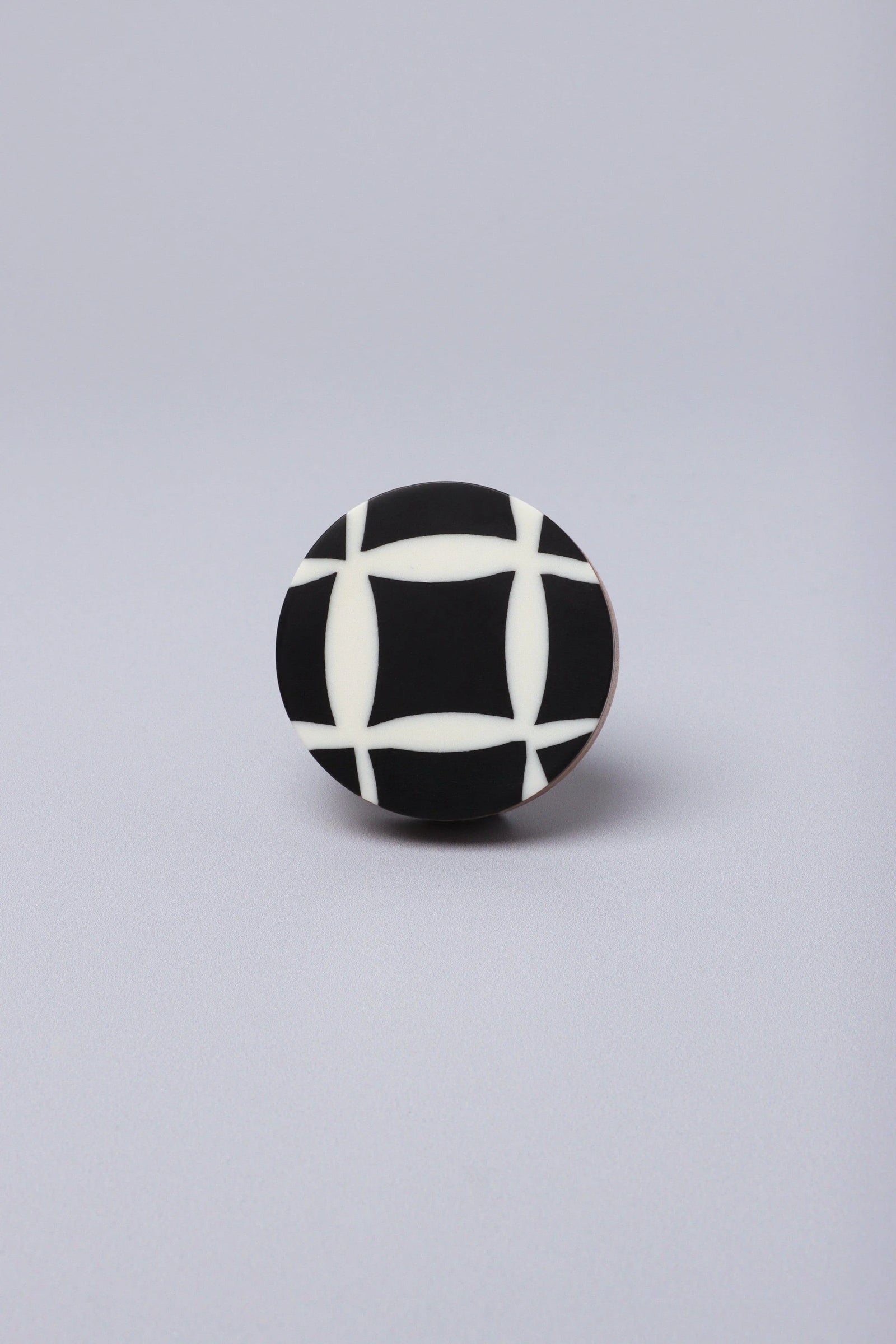 Dizzy Mosaic Pattern Ceramic Cabinet Knob — alternate view, G Decor
