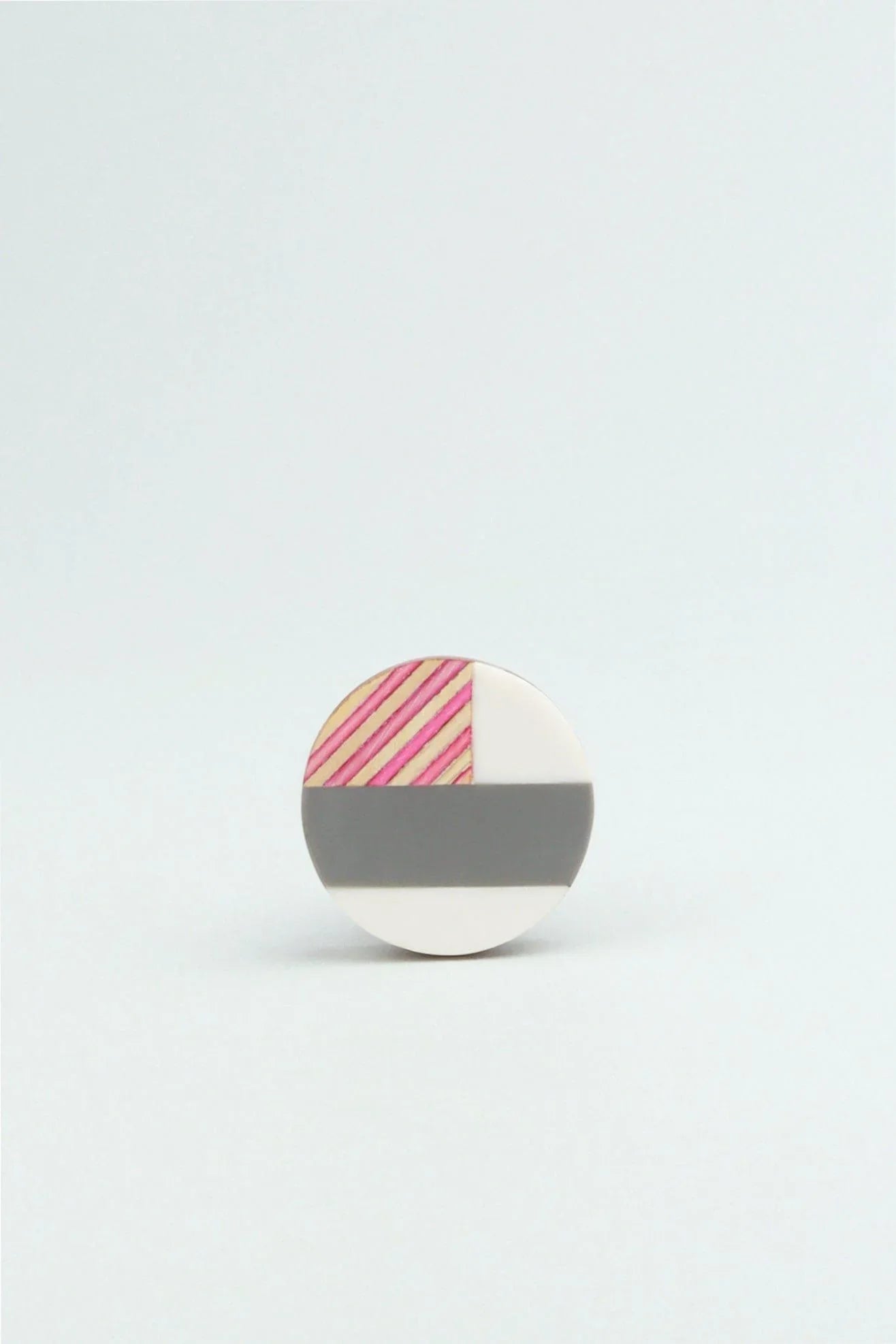 Eliseo Quad Tone Resin and Wood Cabinet Pull Knob — alternate view, G Decor