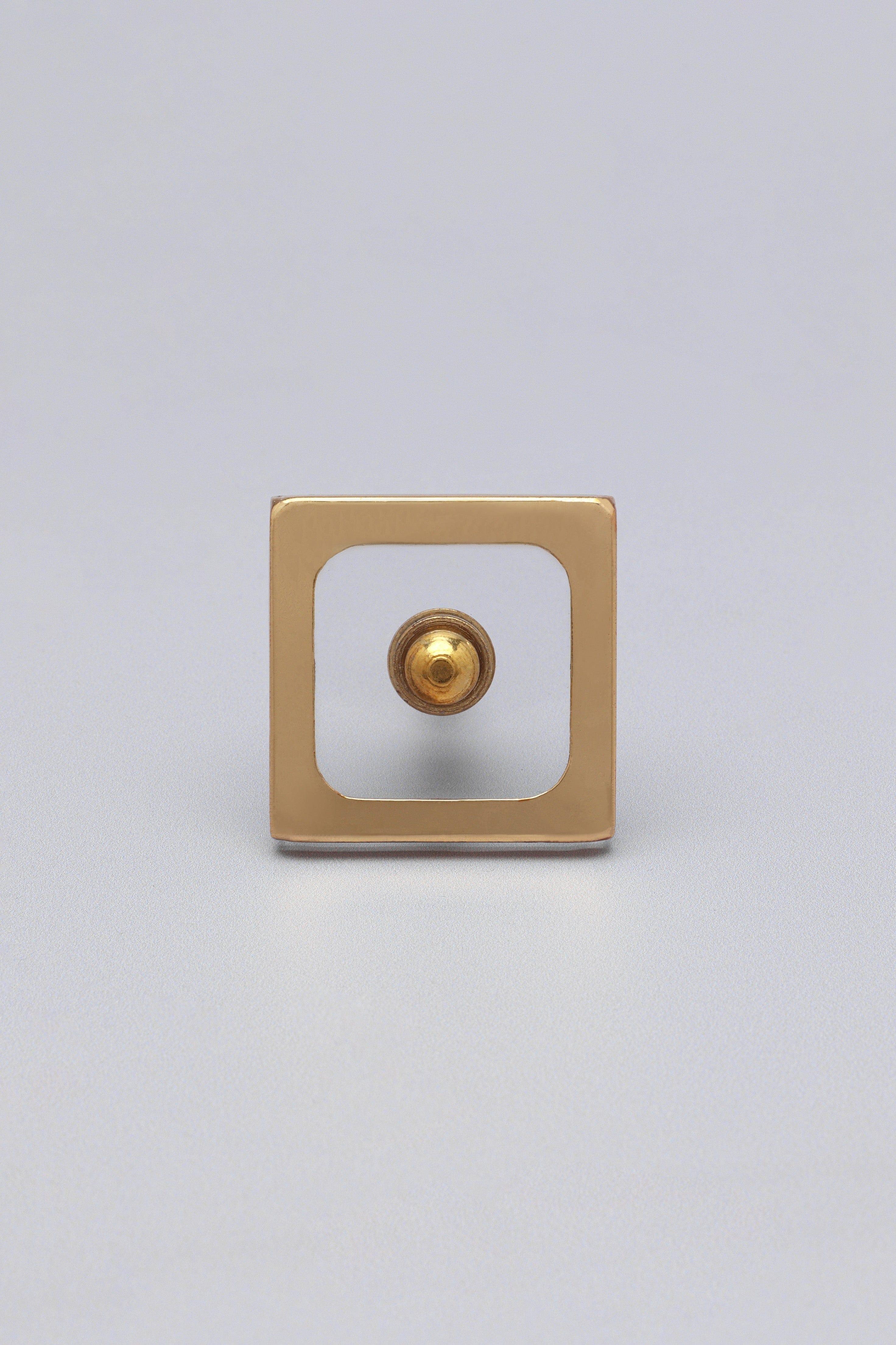 Elton Transparent Charm Gold & Glass Pull Knobs - G Decor