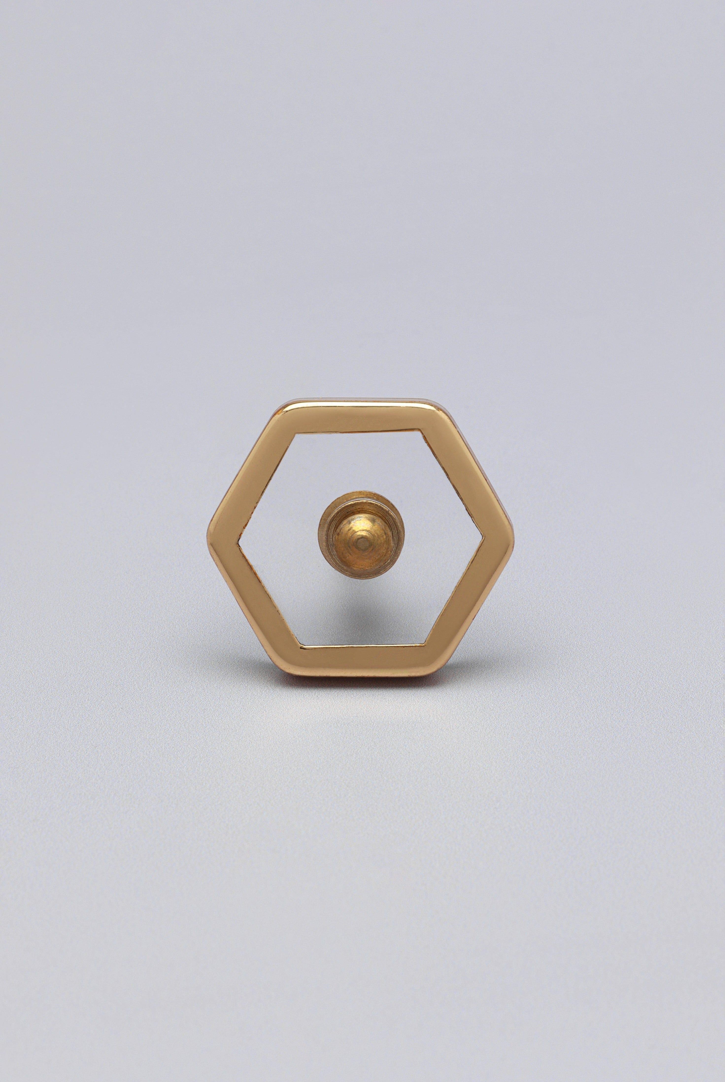 Elton Transparent Charm Gold & Glass Pull Knobs - G Decor