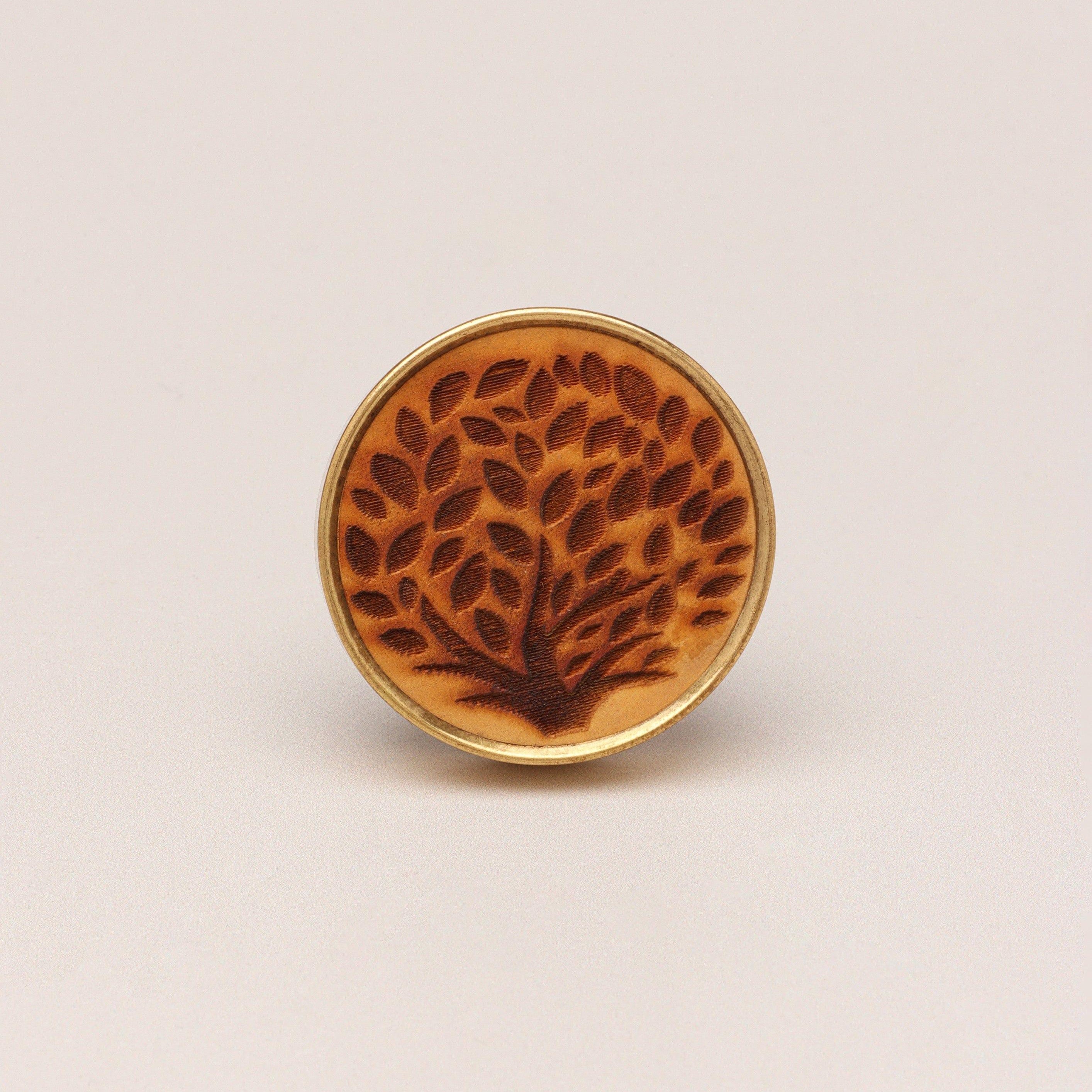 Eterna Brass and Wooden Tree Knob Pull Handle - G Decor