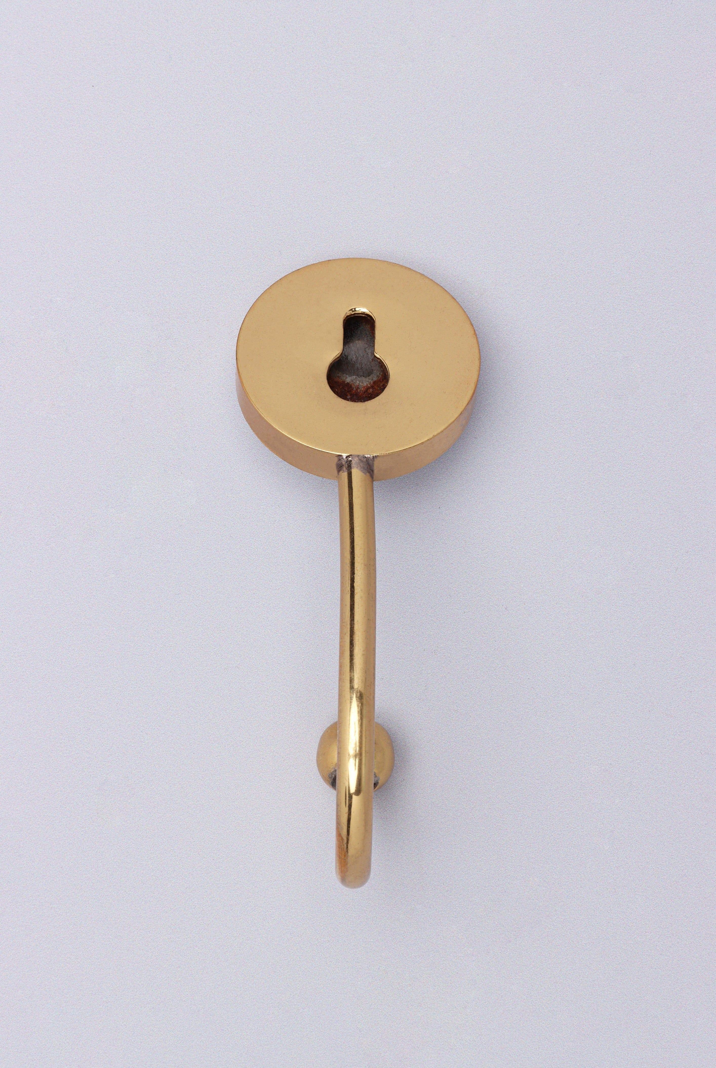 Étoile Bloom Mother Of Pearl Handcrafted Wall Hook Black & Gold Brass Hanger - G Decor