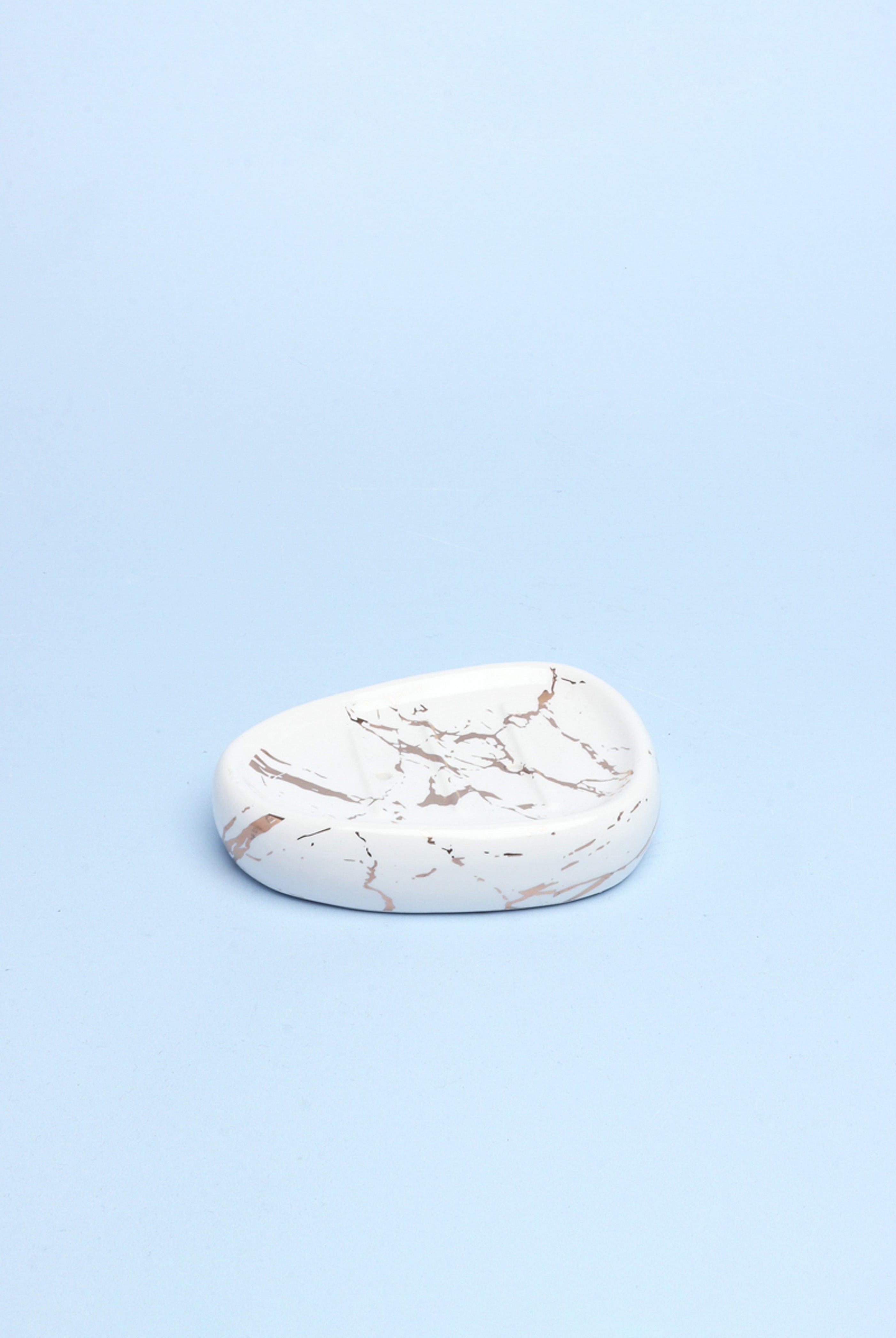 Five Piece Lisbon Marble Effect Bathroom Set - G Decor