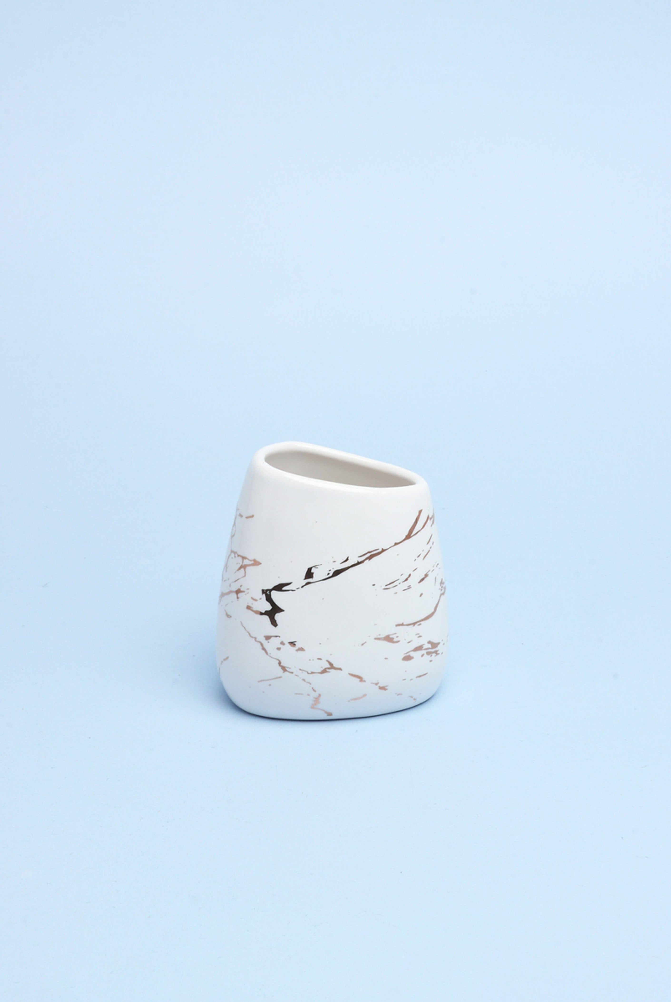 Five Piece Lisbon Marble Effect Bathroom Set - G Decor