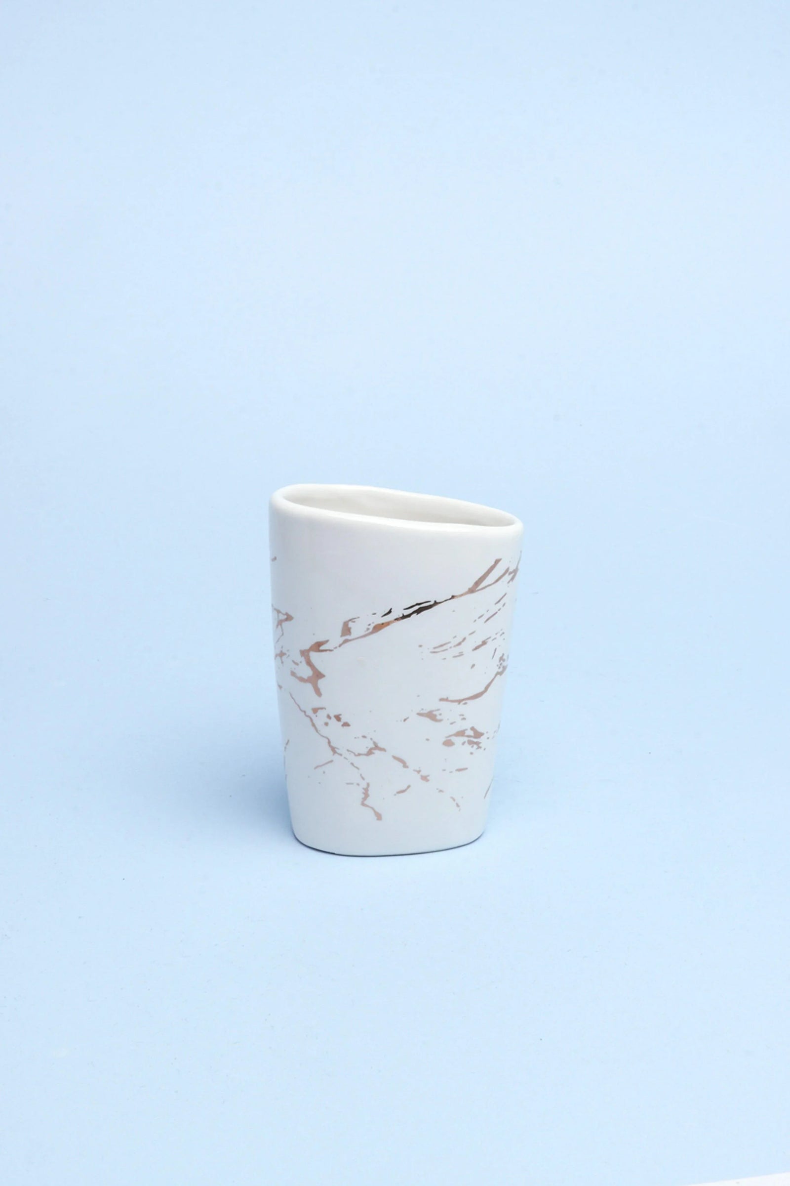 Lisbon Five-Piece Marble Effect Bathroom Accessory Set — close-up view, G Decor