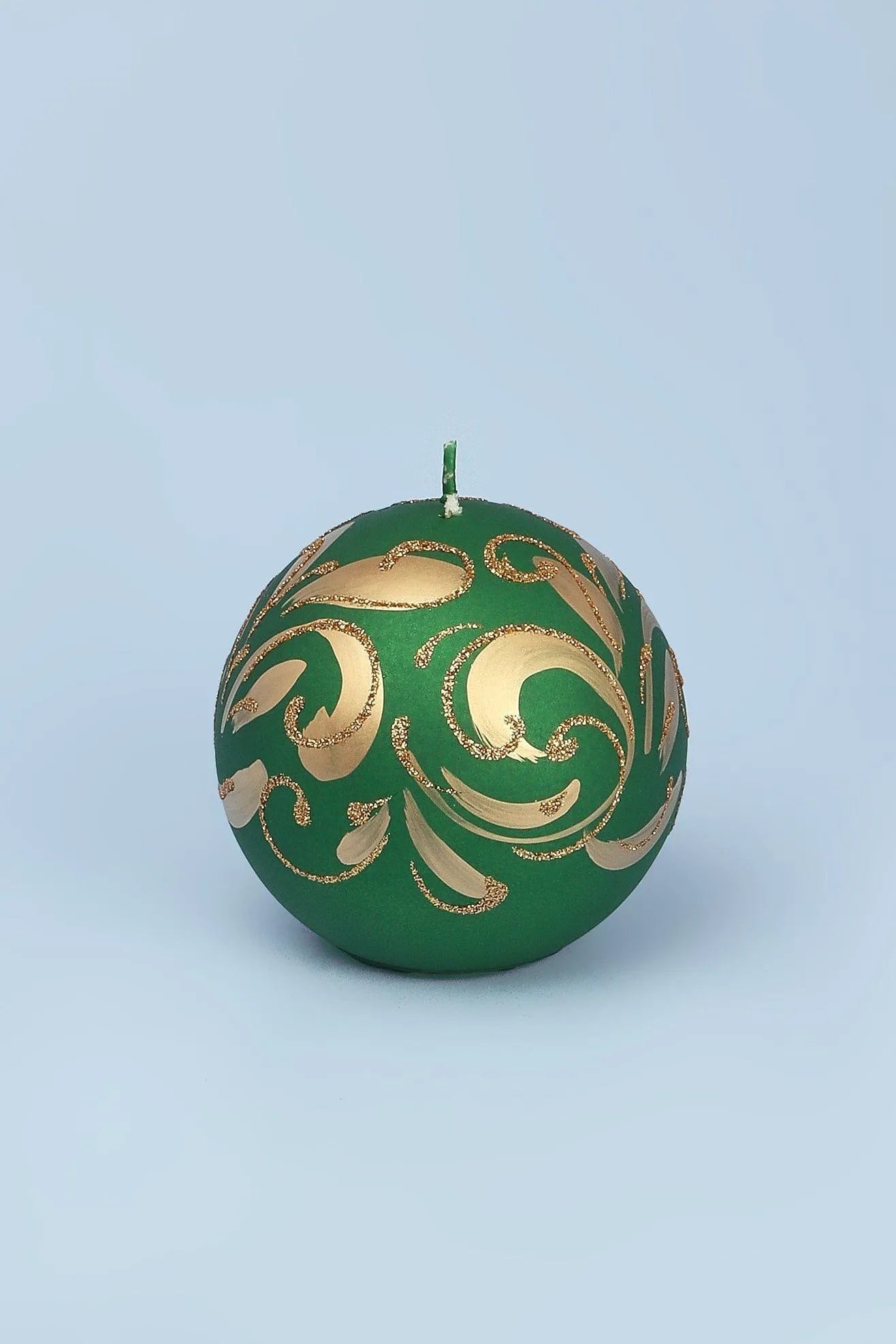 Florentino Ornamental Ball Candle in Matte — lifestyle view, G Decor