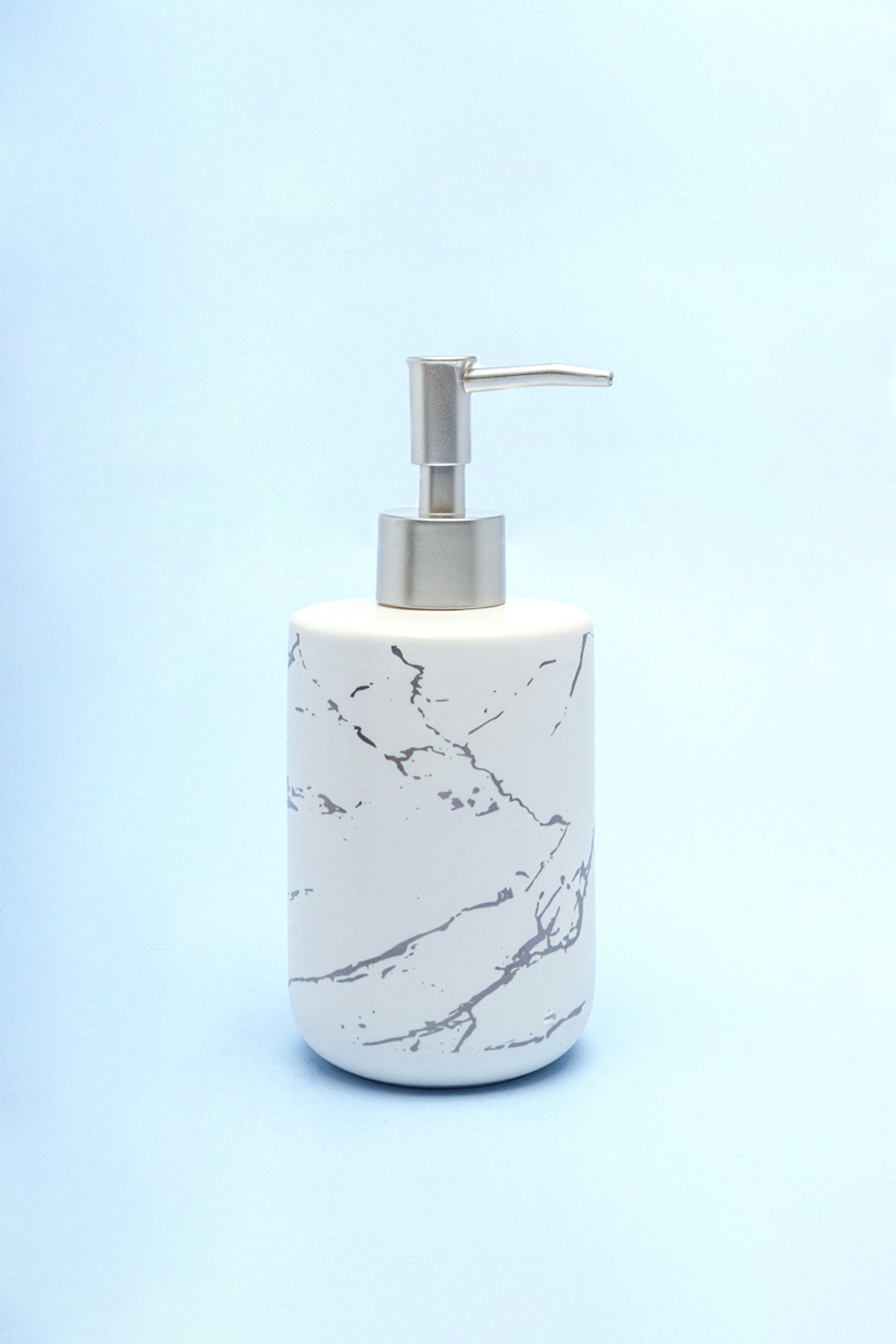 Four Piece Naples Marble Effect Bathroom Set - G Decor