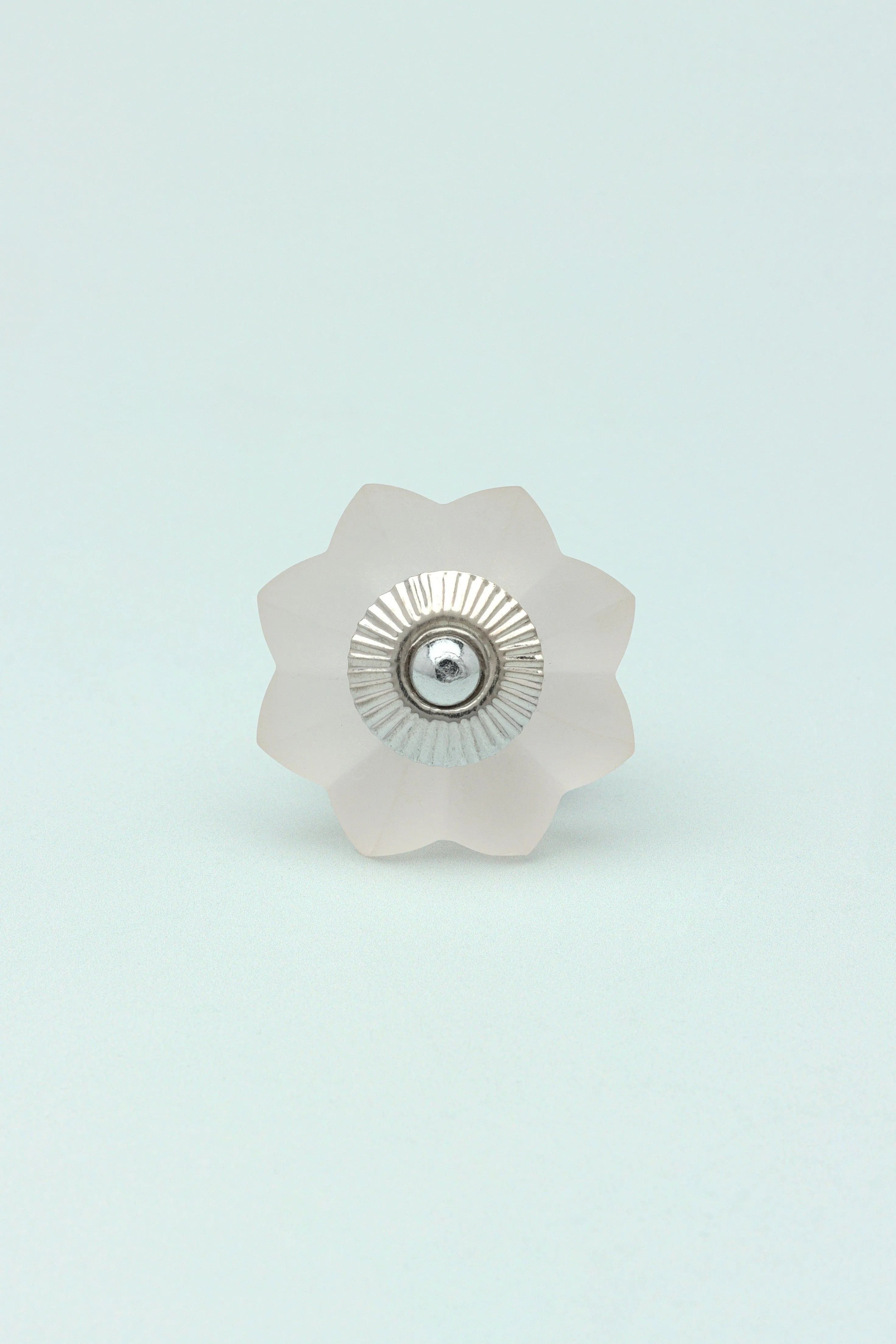 frosted-fjord-flower-melon-and-pastel-shades-glass-knob-g-decor-22114 - G Decor