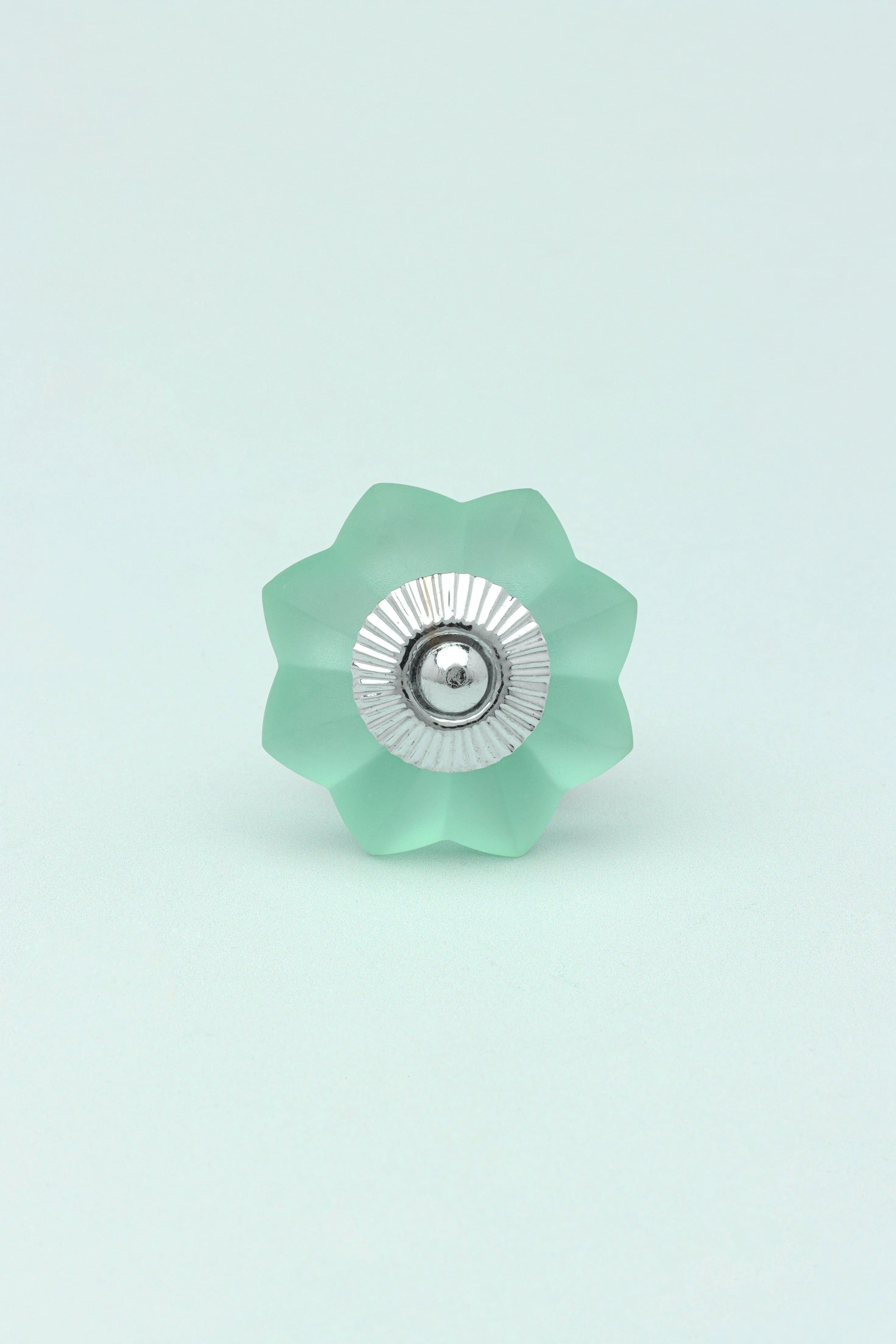 frosted-fjord-flower-melon-and-pastel-shades-glass-knob-g-decor-32634 - G Decor